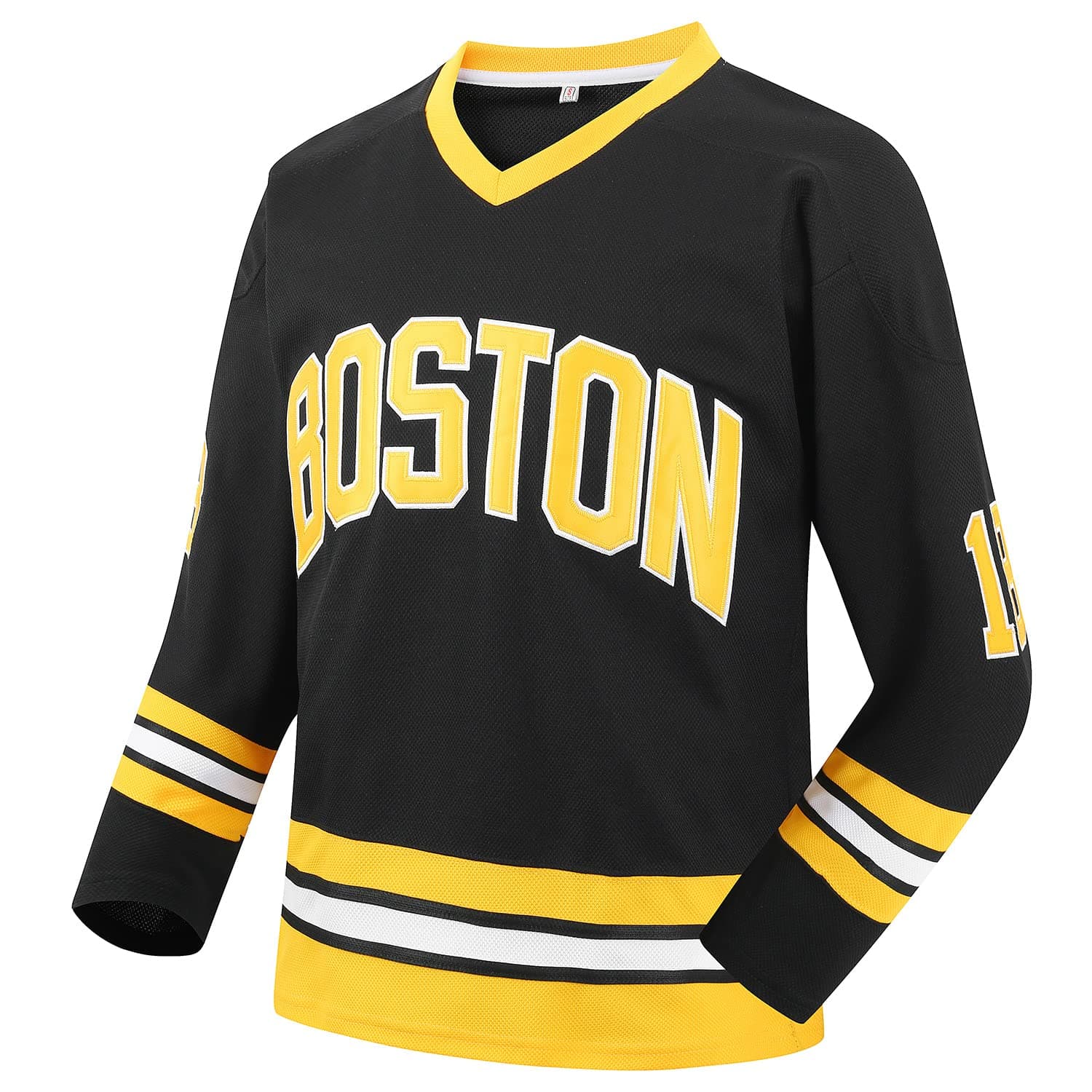 AfubyBoston Hockey Jersey Happy Gilmore 18 Adam Sandler 1996 Movie Ice Hockey Jerseys Stitched