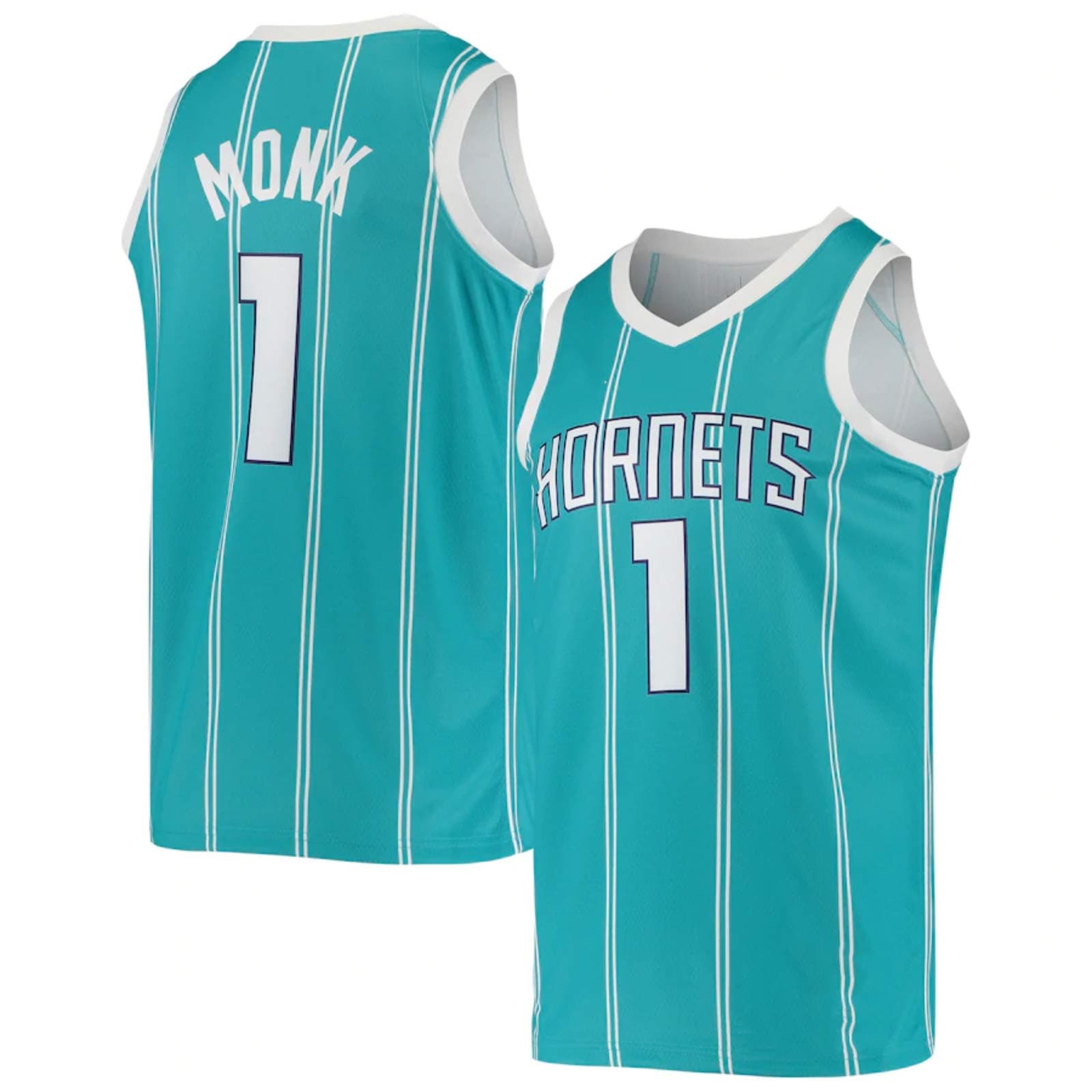 HZHEN Men's Basketball NBA Jerseys,Malik Monk 1# Charlotte Hornets Jersey - Mesh Sport Vest Tops Sleeveless T-Shirt Uniforms,S (165~170CM / 50~65KG)