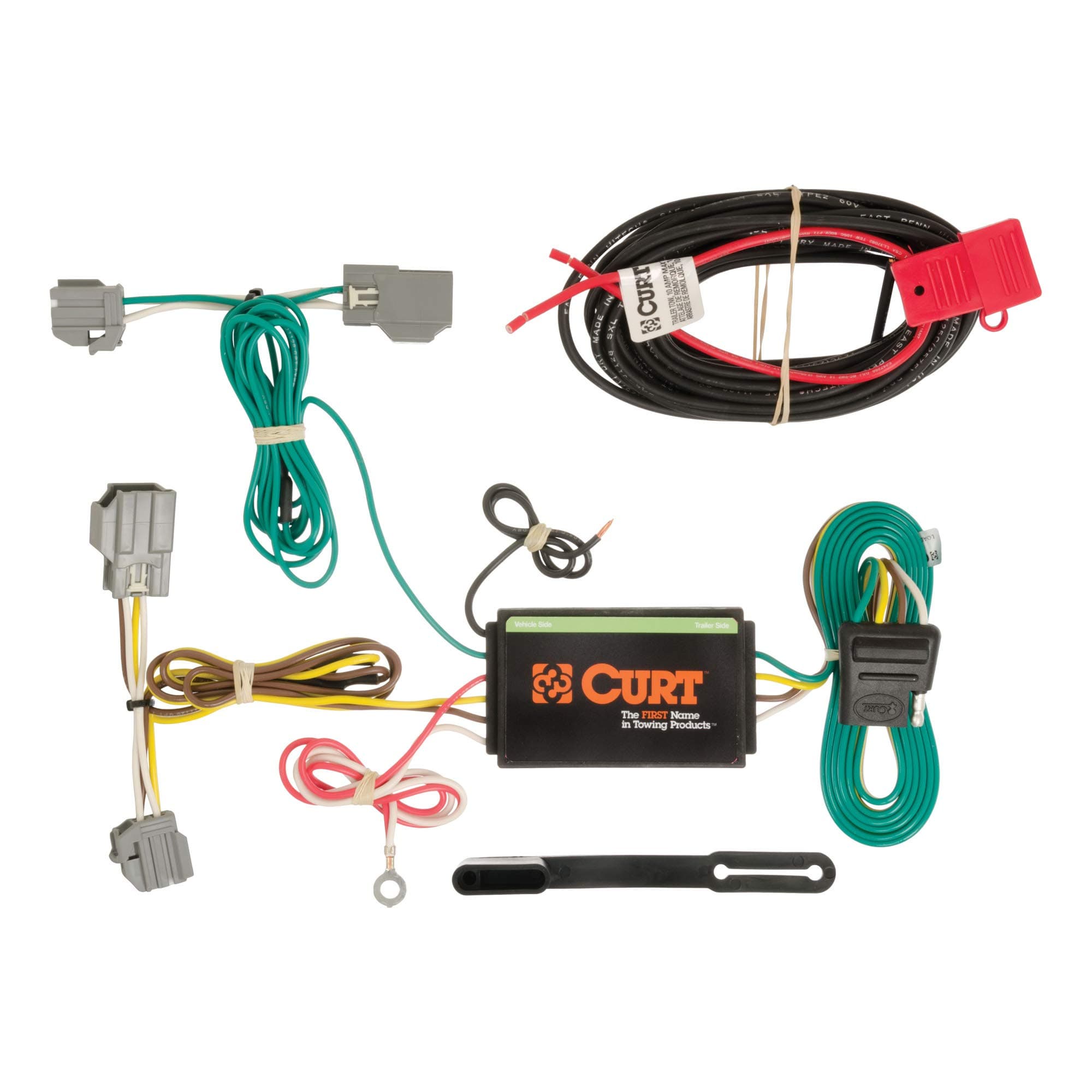 CURT 56188 Vehicle-Side Custom 4-Pin Trailer Wiring Harness, Fits Select Chevrolet Impala