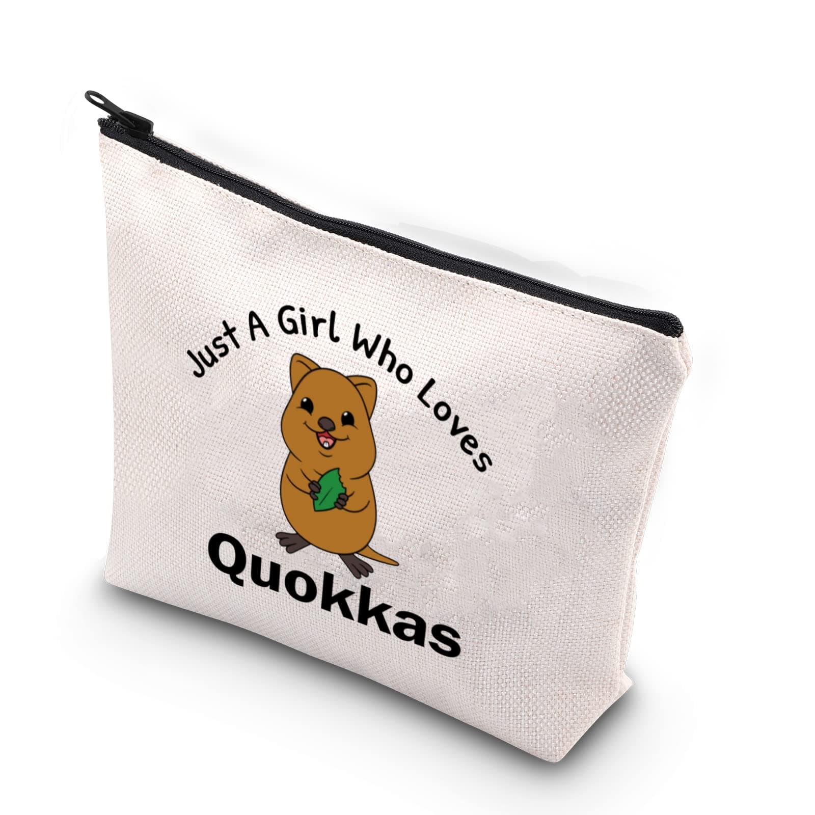 Quokka Makeup Bag Quokka Lover Gift Australian Wildlife Gift Just A Girl Who Loves Quokkas (A Girl Loves Quokkas)