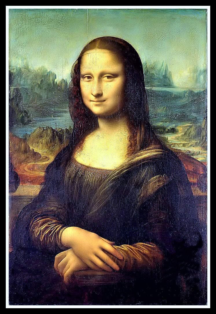 Mona Lisa Da Vinci Art Magnetic Poster Canvas Print Fridge Magnet 6x8 Large