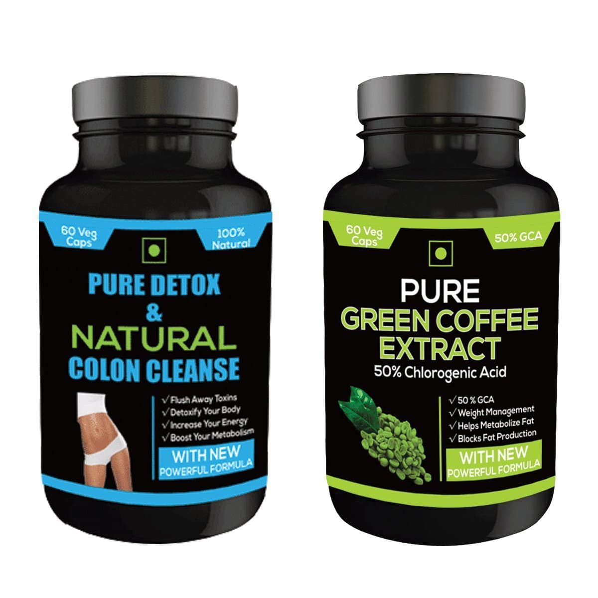 Perennial Lifesciences Detox and Natural Colon Cleanse All Laxative Supplement - 60 Veg Capsules