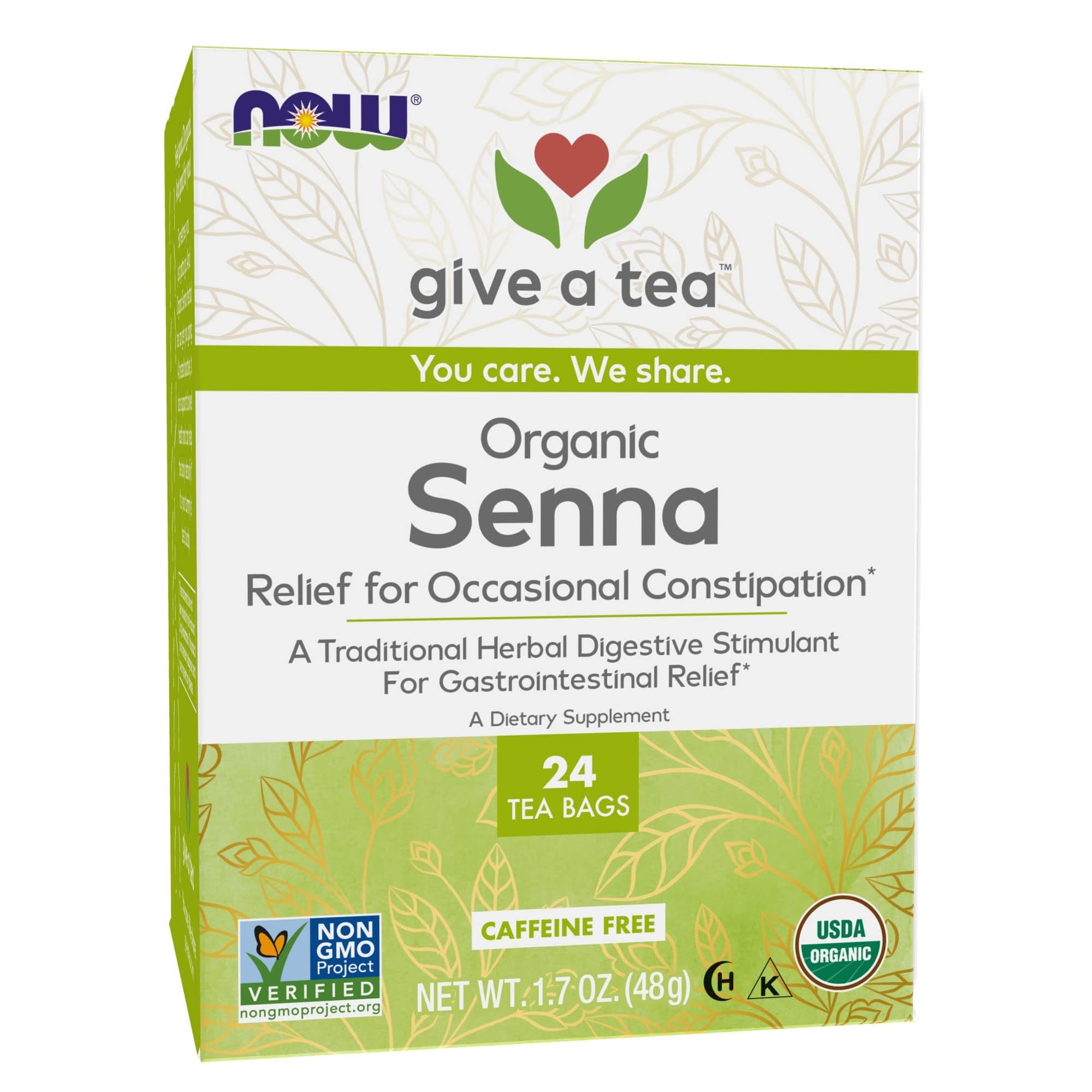 Foods Senna Organic Tea, 24 Bags