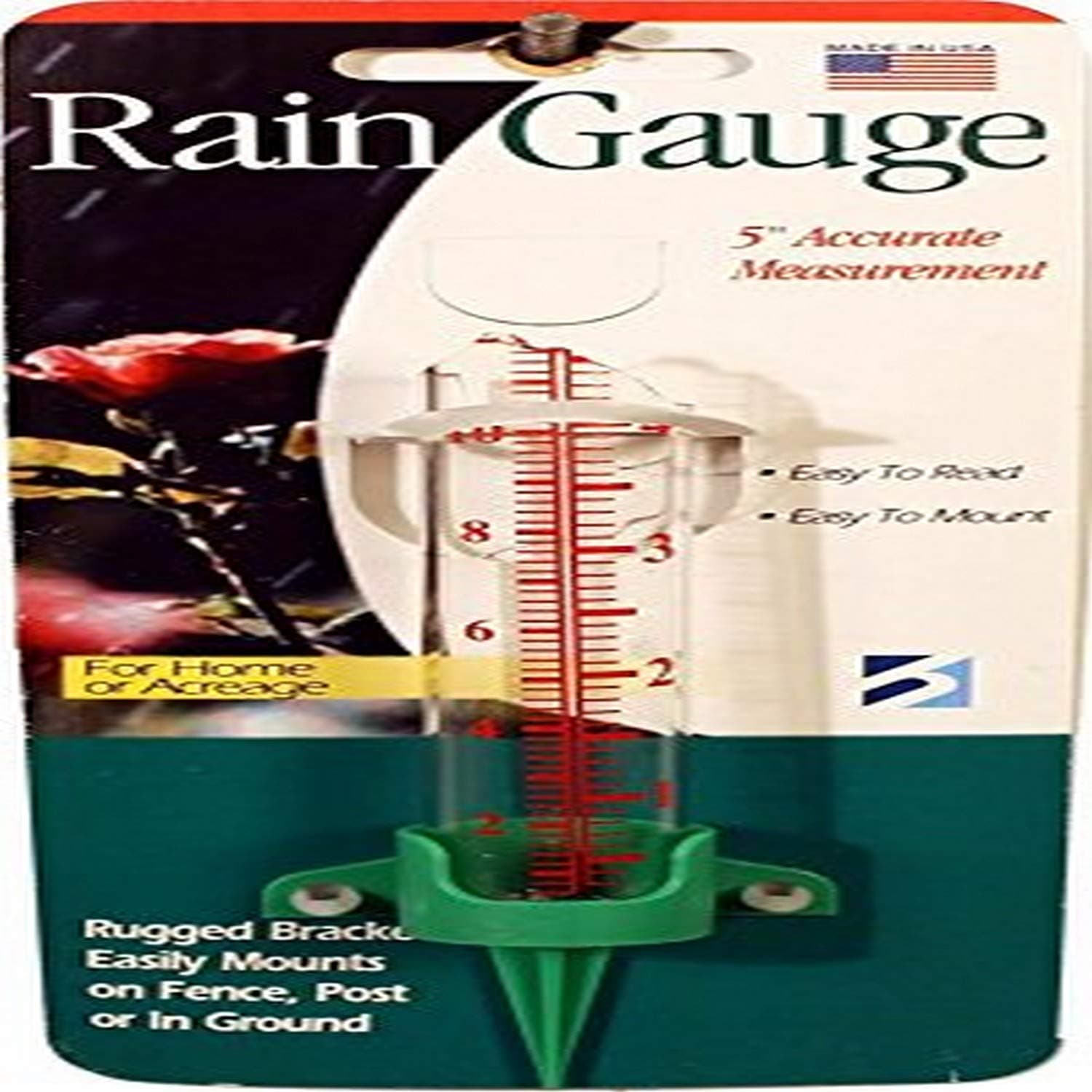 Headwind 8200409 Basic Rain Gauge, 5-Inch, Green