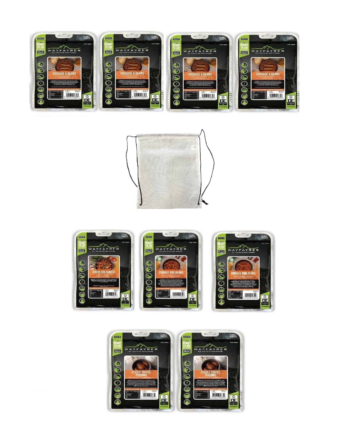 Wayfayrer DofE Gold 3 Day Camping Food Expedition Pack – 9 MRE Boil in Bag Camping Meals