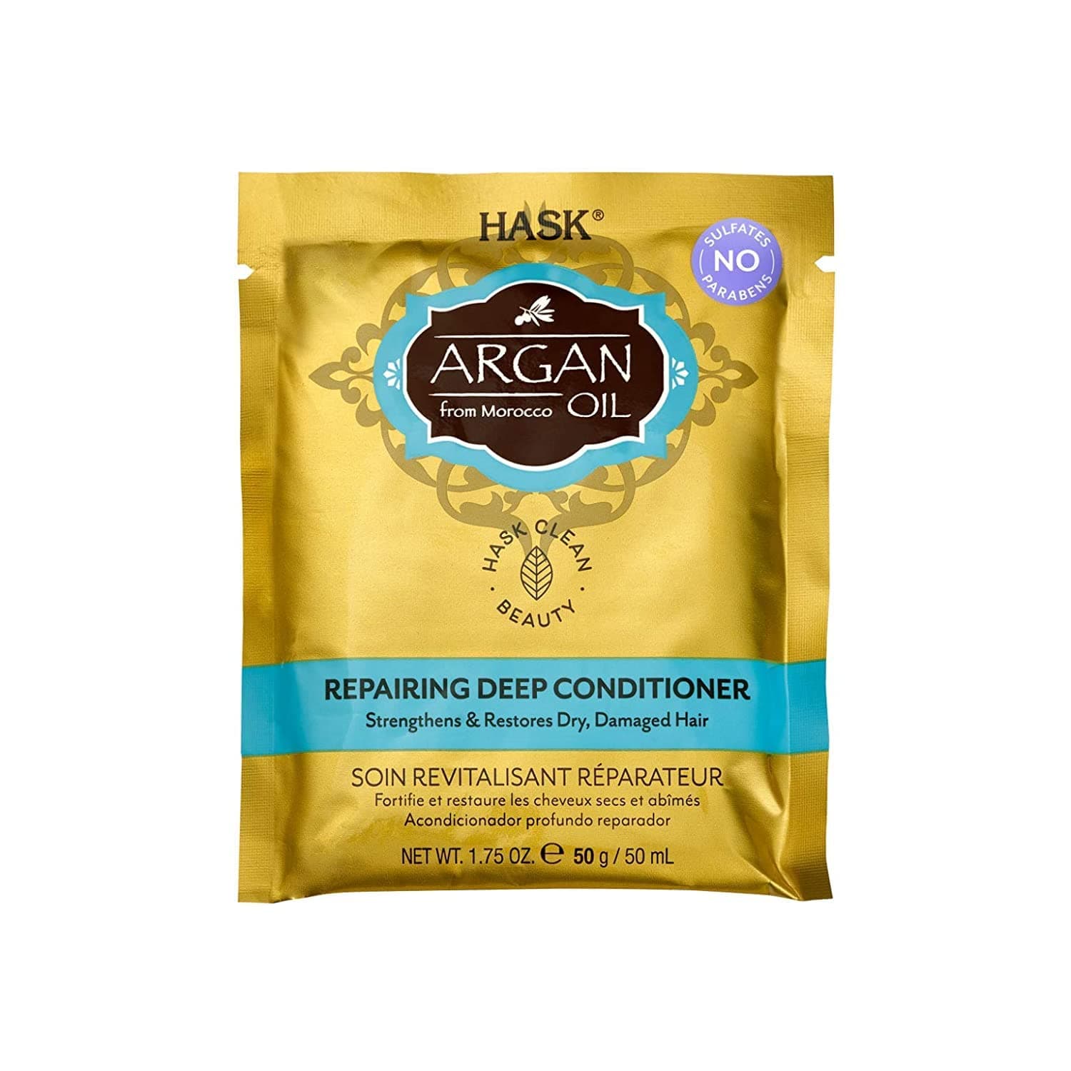Hask Argan Oil From Morocco Repairing Deep Conditioner, Hair Treatment 1.75 oz (Pack of 3)