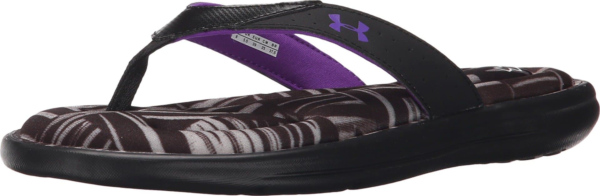 Under Armour Marbella Chaos Sandal - Black/Aluminum / Grape - 7