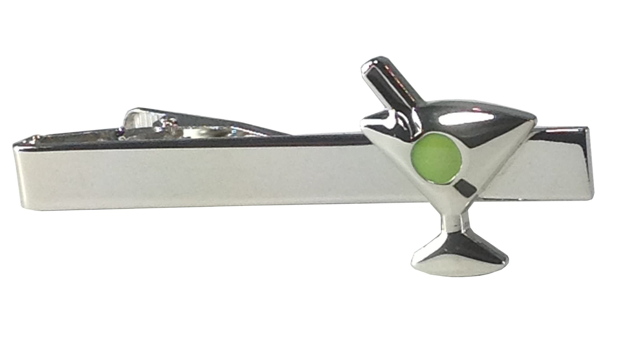 Silver Martini Glass Tie Clip