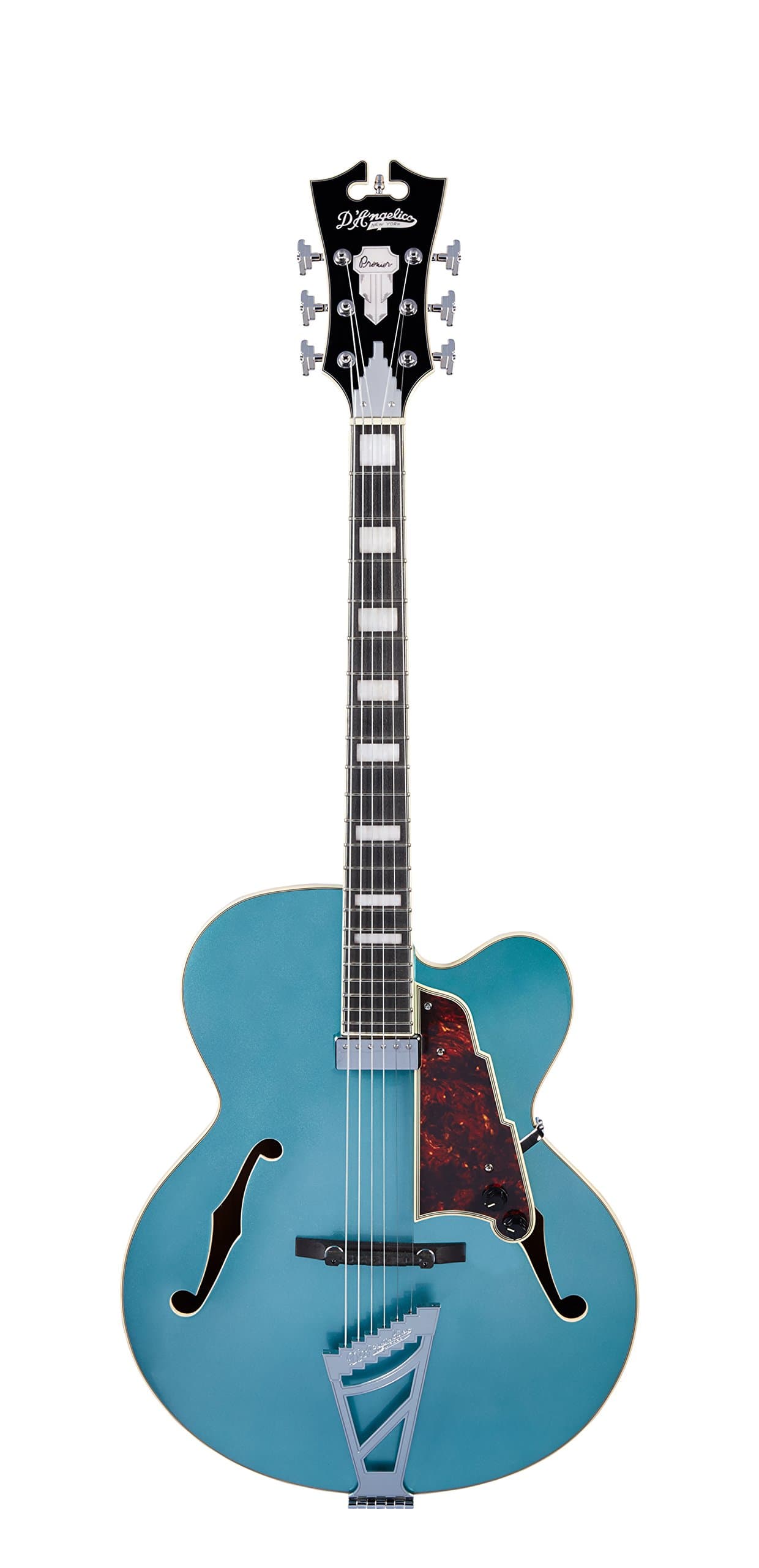 D'Angelico Premier EXL-1 Hollow-Body Electric Guitar w/ Stairstep Tailpiece - Ocean Turquoise