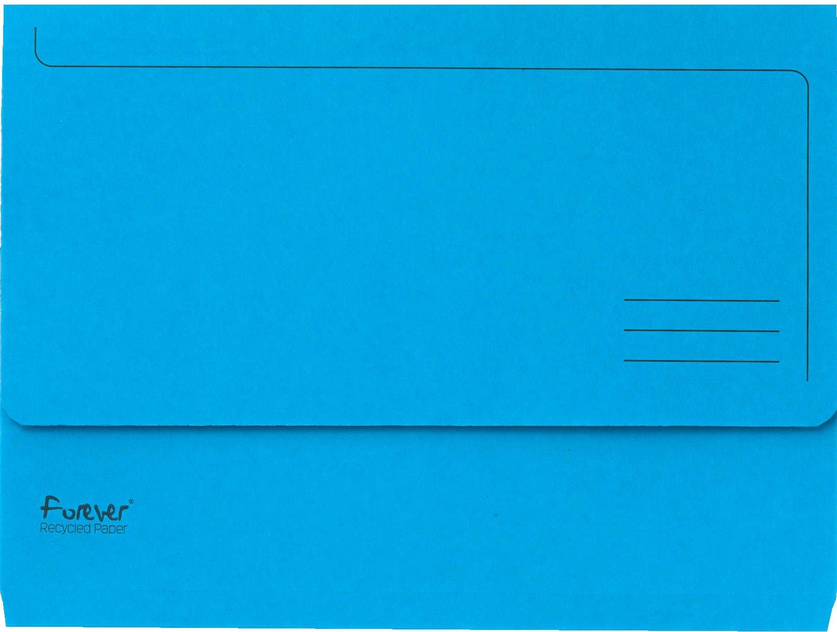 ExacomptaForever Document Wallets, 290gsm, Foolscap - Blue, Pack of 25Blue Angel