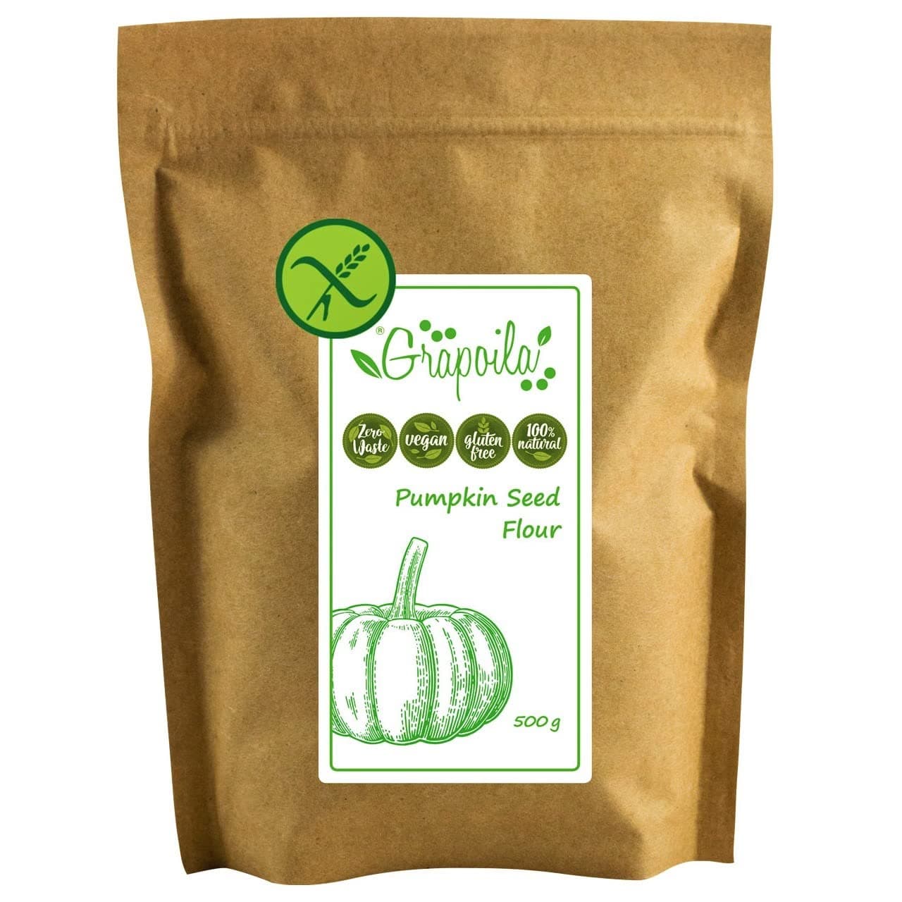 Ground Pumpkin Seed Flour 500g - Raw & Vegan Protein Powder