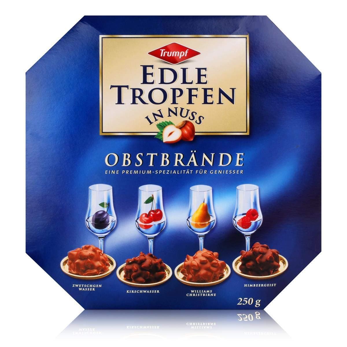 Ludwig Schokolade: Trumpf Edle Tropfen in Nuss (Chocolates) Fruit Brandies - 1 x 250 g