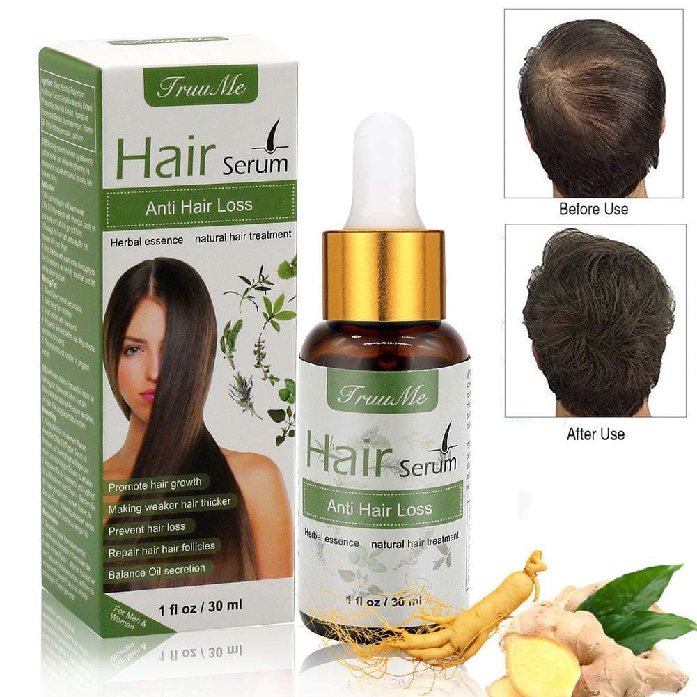 Hair Growth Serum, Hair Serum, Anti Hair Loss, Natural Herbal essence Anti Hair Loss Hair Serum, For Thinning Hair, Thickening & Regrowth Product, Fast Hair Growth Serum Support For Men & Women (30ml)
