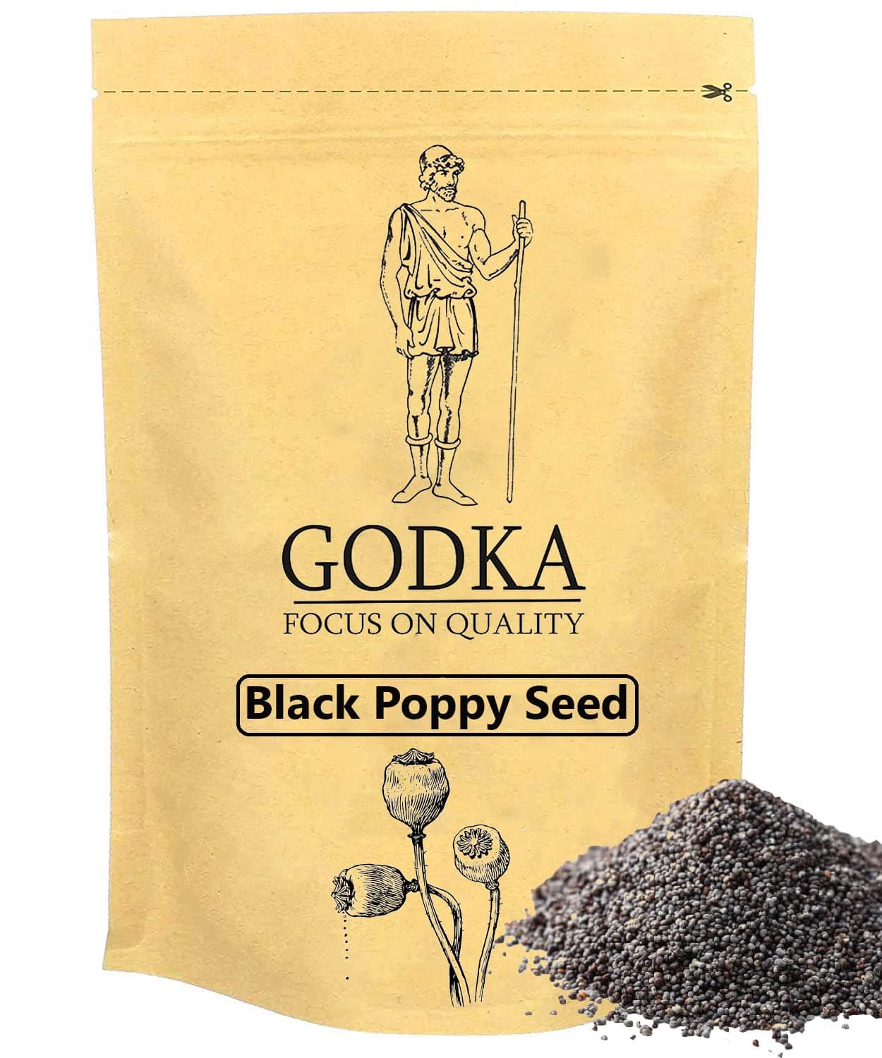 Godka Black Poppy Seed/Black Khus Khus/Black Posta Dana,100 Gram