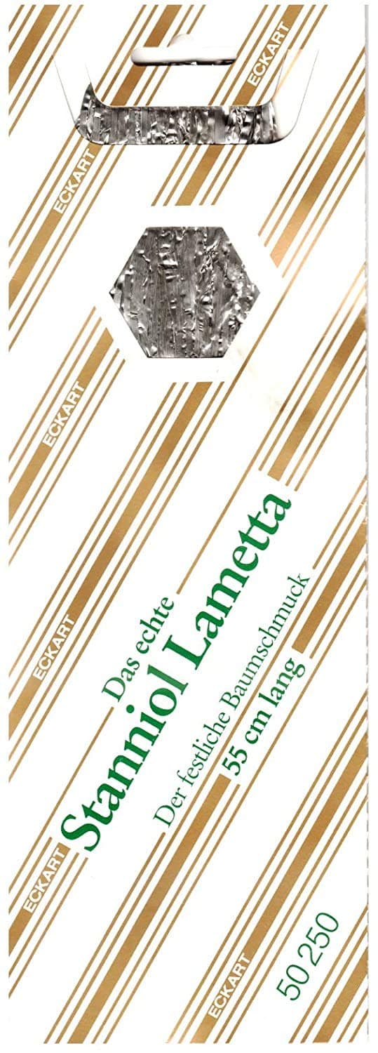 Stanniol Lametta Metal Tinsel Icicles - Silver