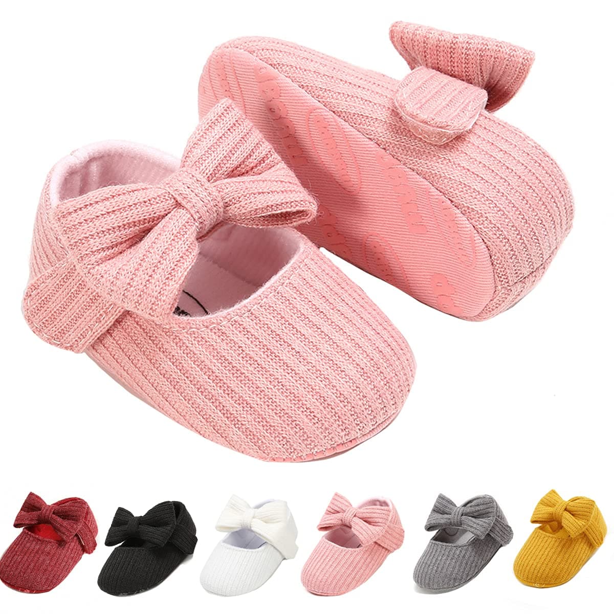 Infant Baby Boys Girls Slippers Cozy Fleece Booties Soft Bottom Warm Cartoon Socks Newborn Crib Shoes