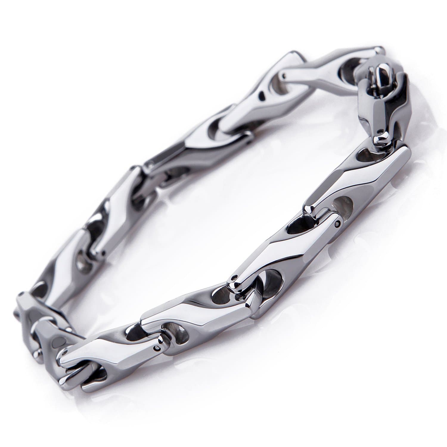 URBAN JEWELRY Men's Stunning Solid Tungsten Link Bracelet