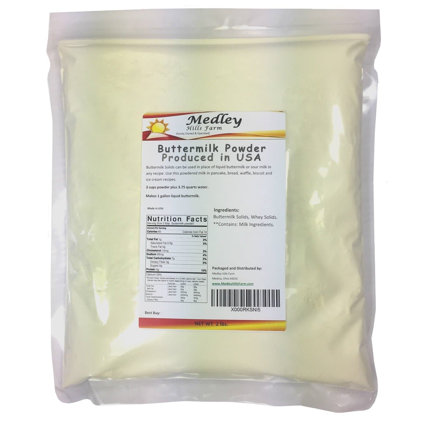 Buttermilk Powder 2 lbs Produced in USA