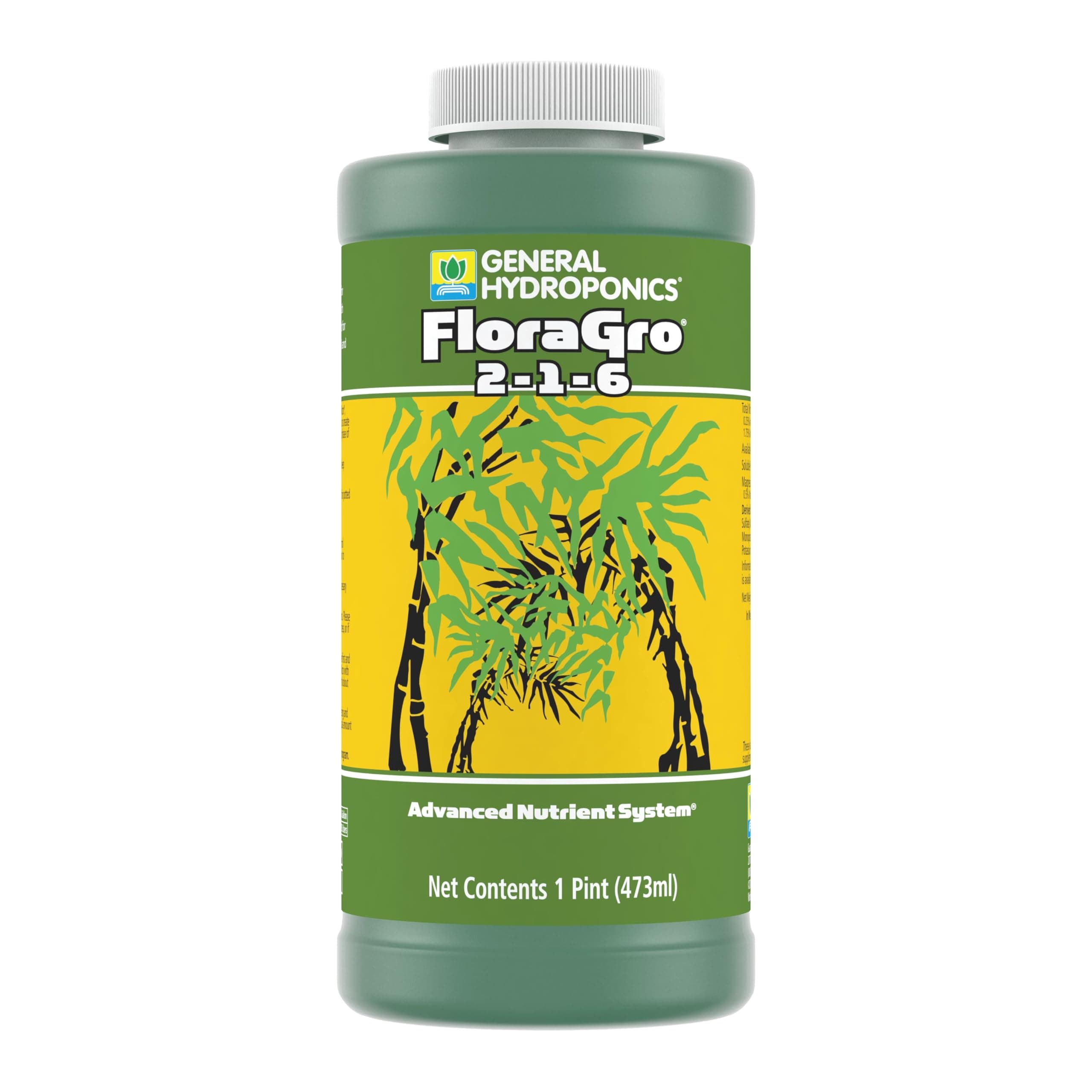 General Hydroponics GH1421 FloraGro Fertilizer, 1, Green