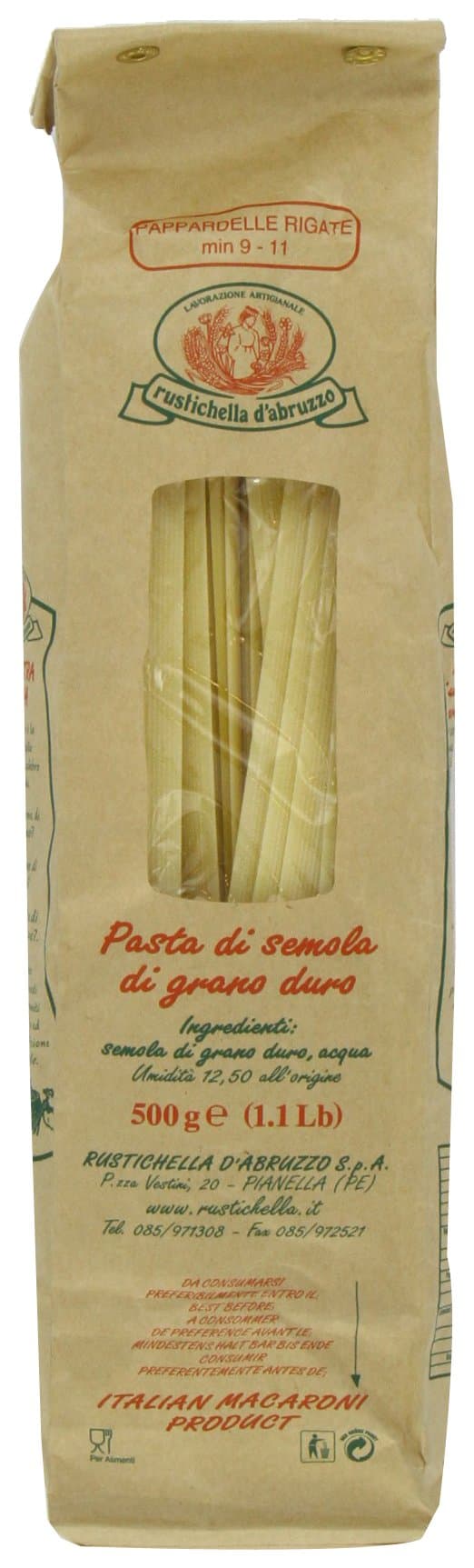 Rustichella Pappardelle Rigate Pasta 500g (Pack of 5)