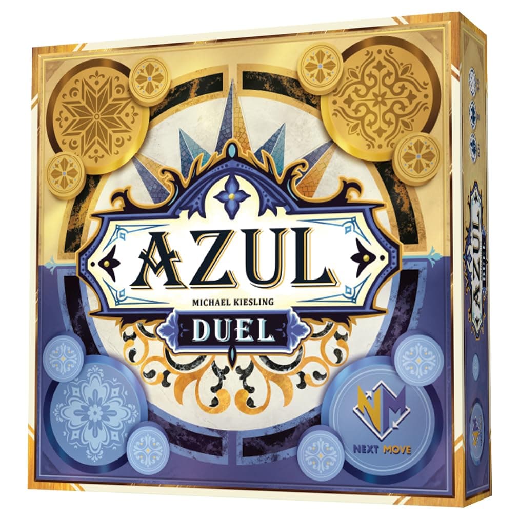Asmodee Azul Duel Board Game - Competitive Head-to-Head Tile-Placement Strategy Game, Stunning Mosaic Art and Quick Gameplay for Kids & Adults, Ages 8+, 2 Players, 30-45 Minute Playtime