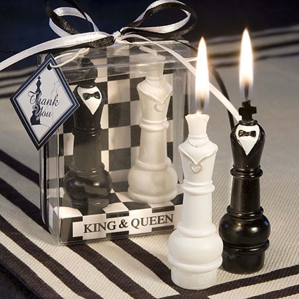 Osye Chess King & Queen Candles for Birthday/Party, Smokeless
