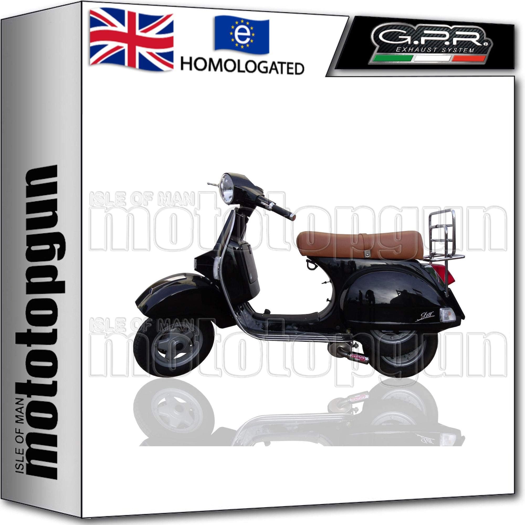 gpr lml.1.ao full system exhaust approved ghost line aluminium compatible with lml star 125 4t 2010 10 2011 11
