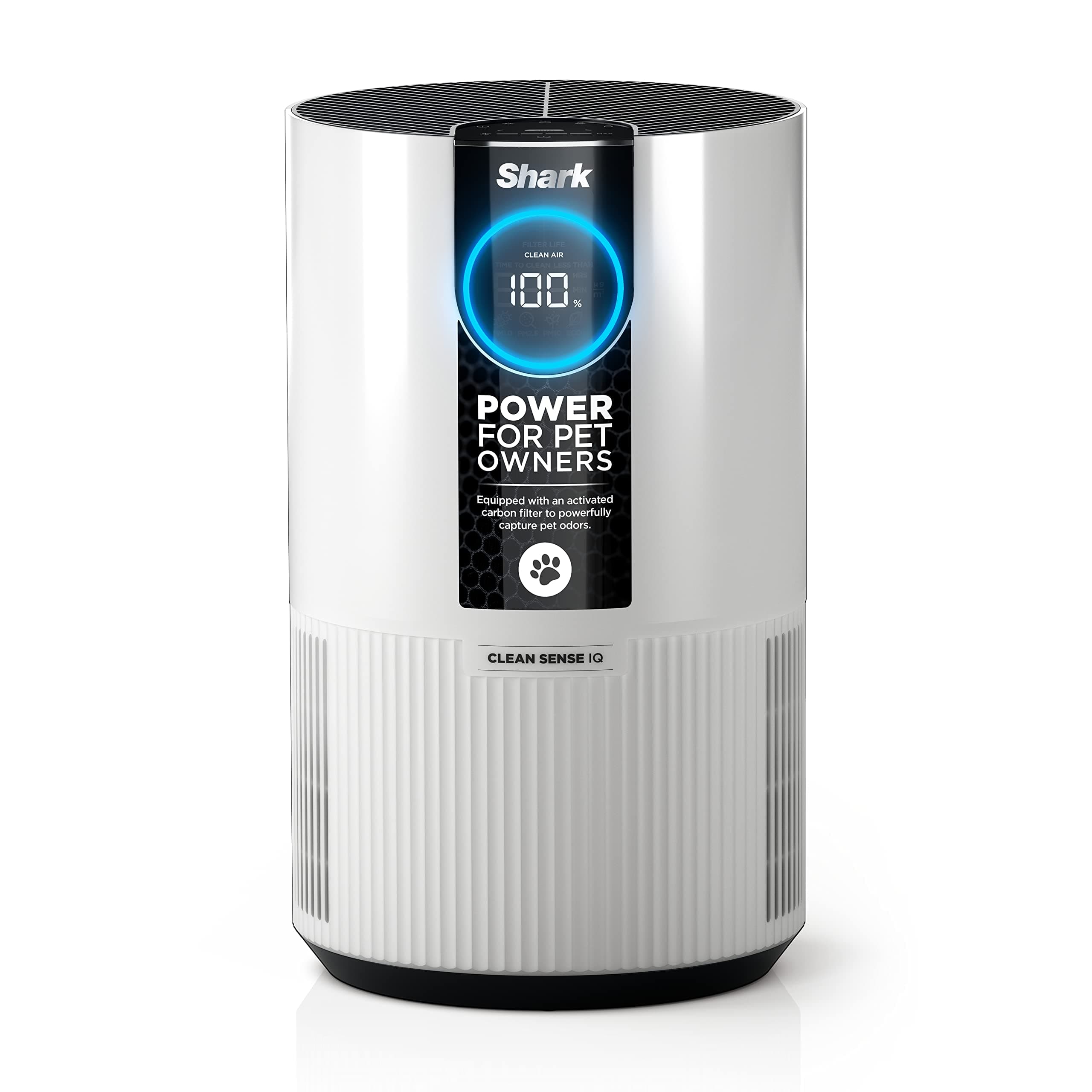 HP102PET Clean Sense Air Purifier for Home, Allergies, Pet Hair, HEPA Filter, 500 Sq Ft, Small Room, Bedroom, Captures 99.98% of Particles, Pet Dander, Fur, Allergens & Odor, Portable, White