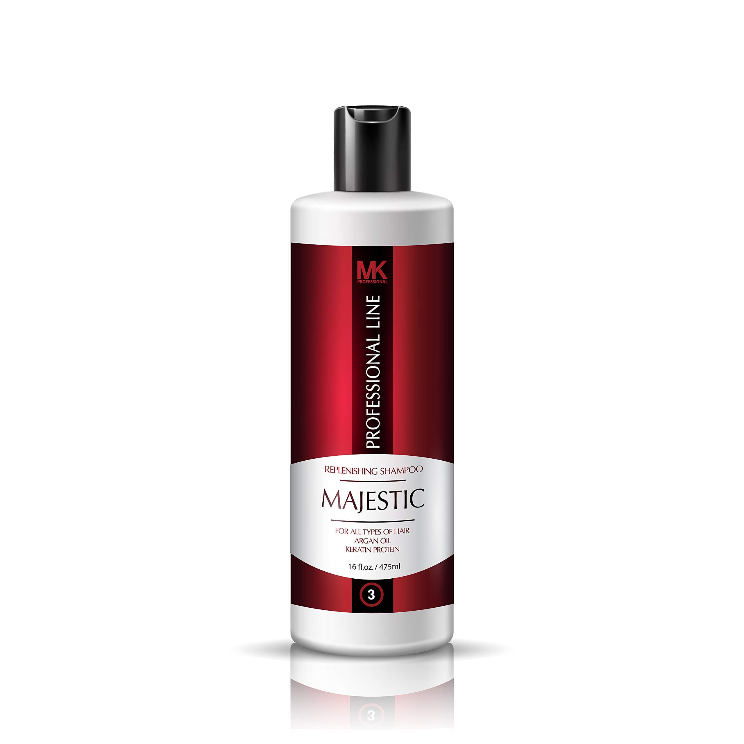 MAJESTIC KERATINReplenishing Shampoo 16oz(475ml)-after Care- Soduim Chloride & Sulfate Free