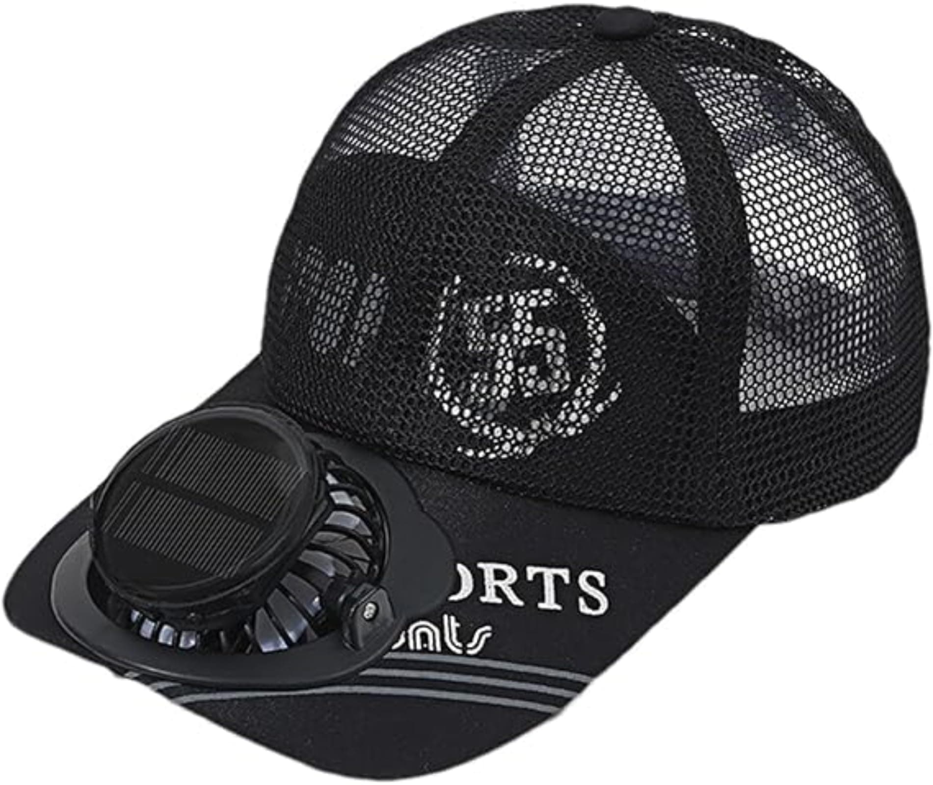 – NALACAL Solar Fan Hat - Sun Visor With Adjustable Baseball Cap, USB Charging, 2 Speeds, Wide Brim Beach Visor - Upgraded Trucker Hat