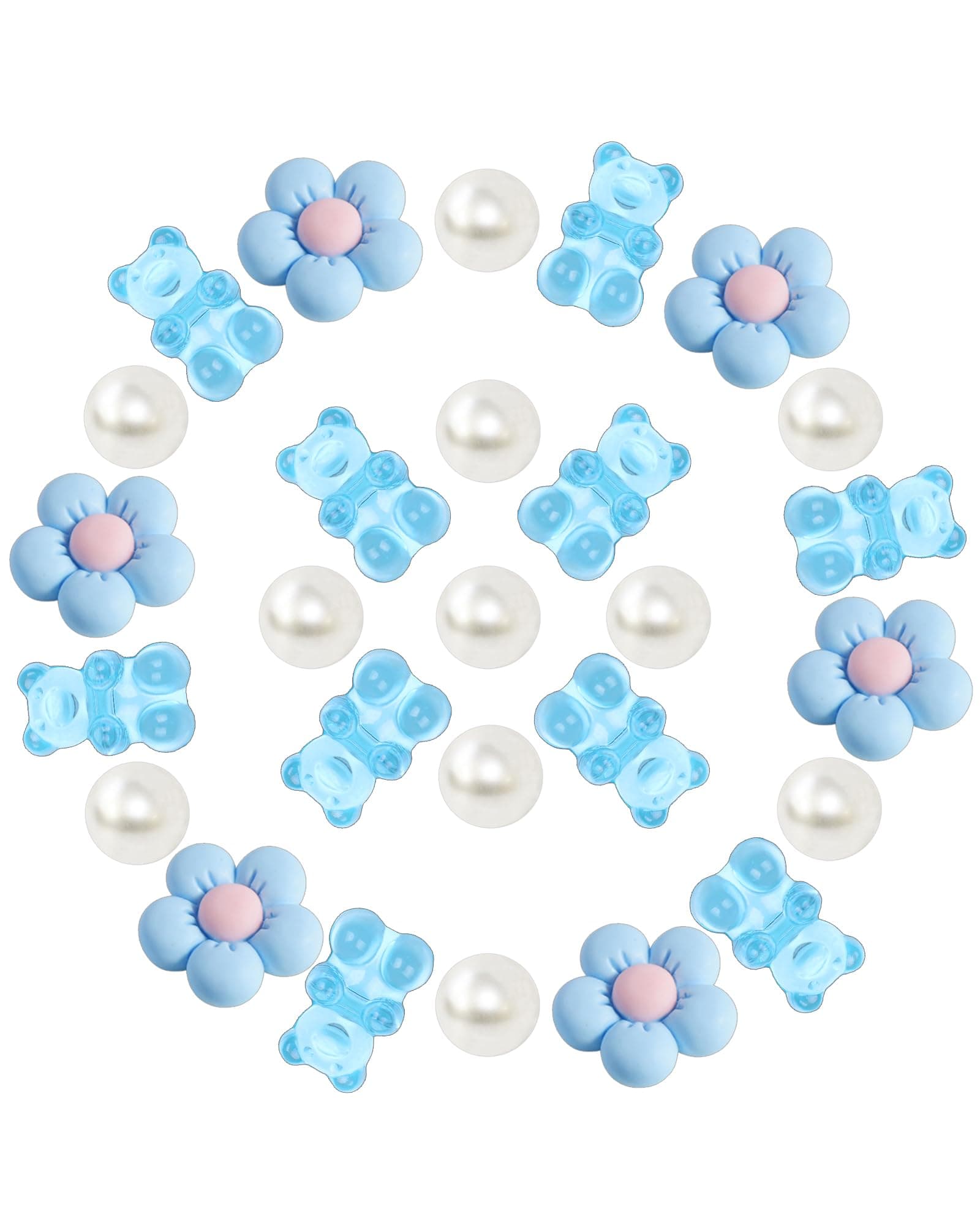 Gummy Bears Shoe Charms Bear Chain,Daisy Flower Charms Decoration Shoes for Women Girls Kids Party Favor Gifts