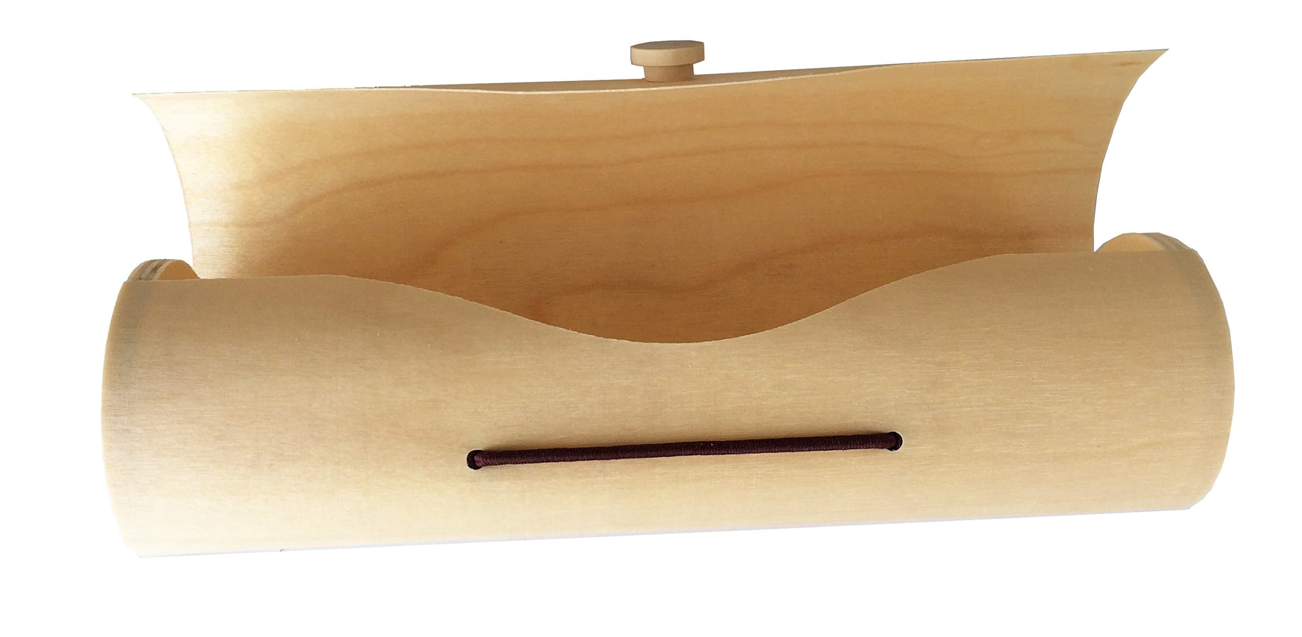 Natural Wood Box Tube Case for Organization Storage of Make Up Pencils Brushes Nail Manicure Art First Aid Potpourri Medical Supplies Presentation Gift Box