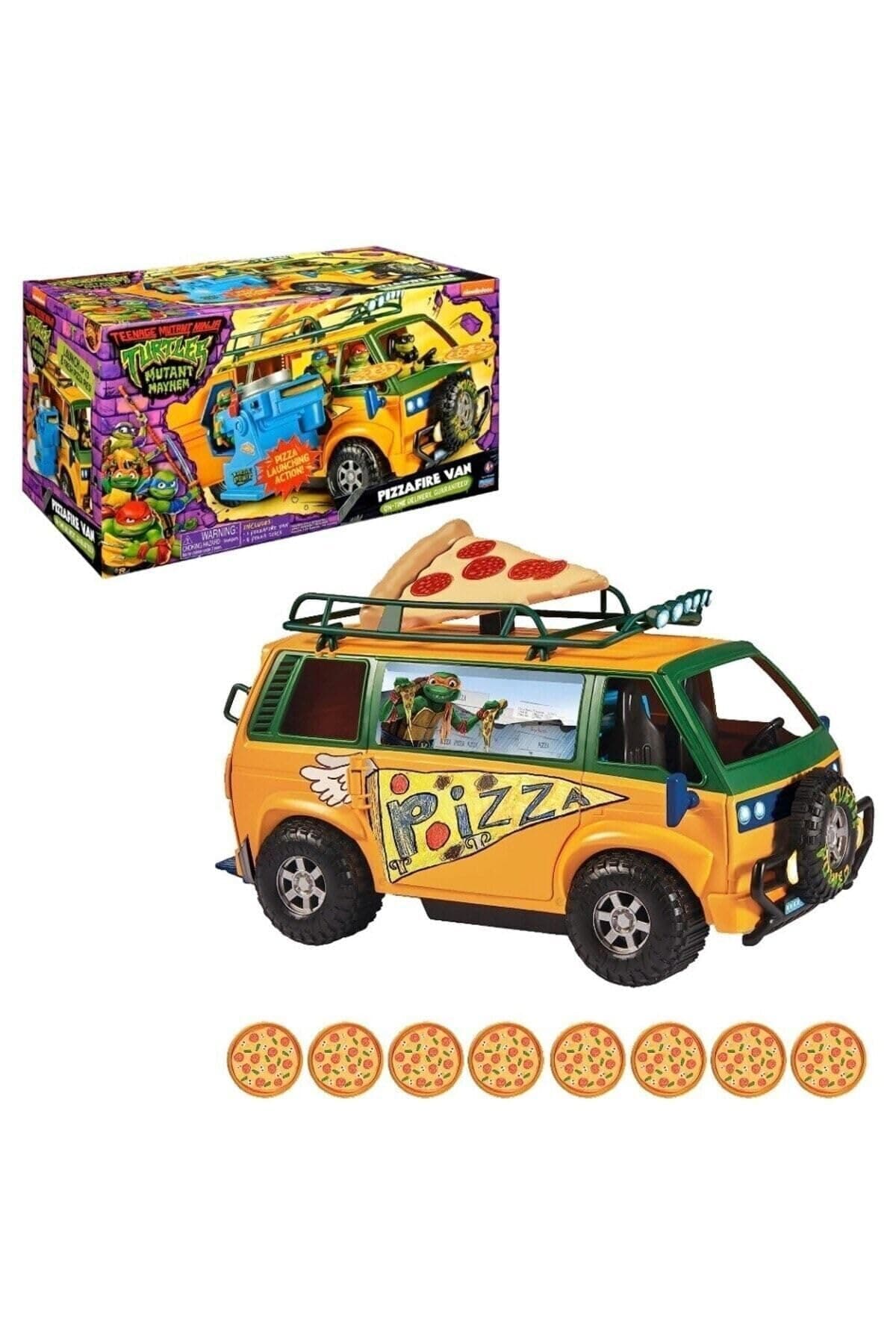 Mutant Mayhem Pizza Fire Delivery Van by Playmates Toys