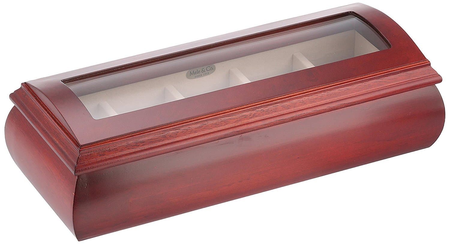 Tori Home Emery Glass Top Watch Box