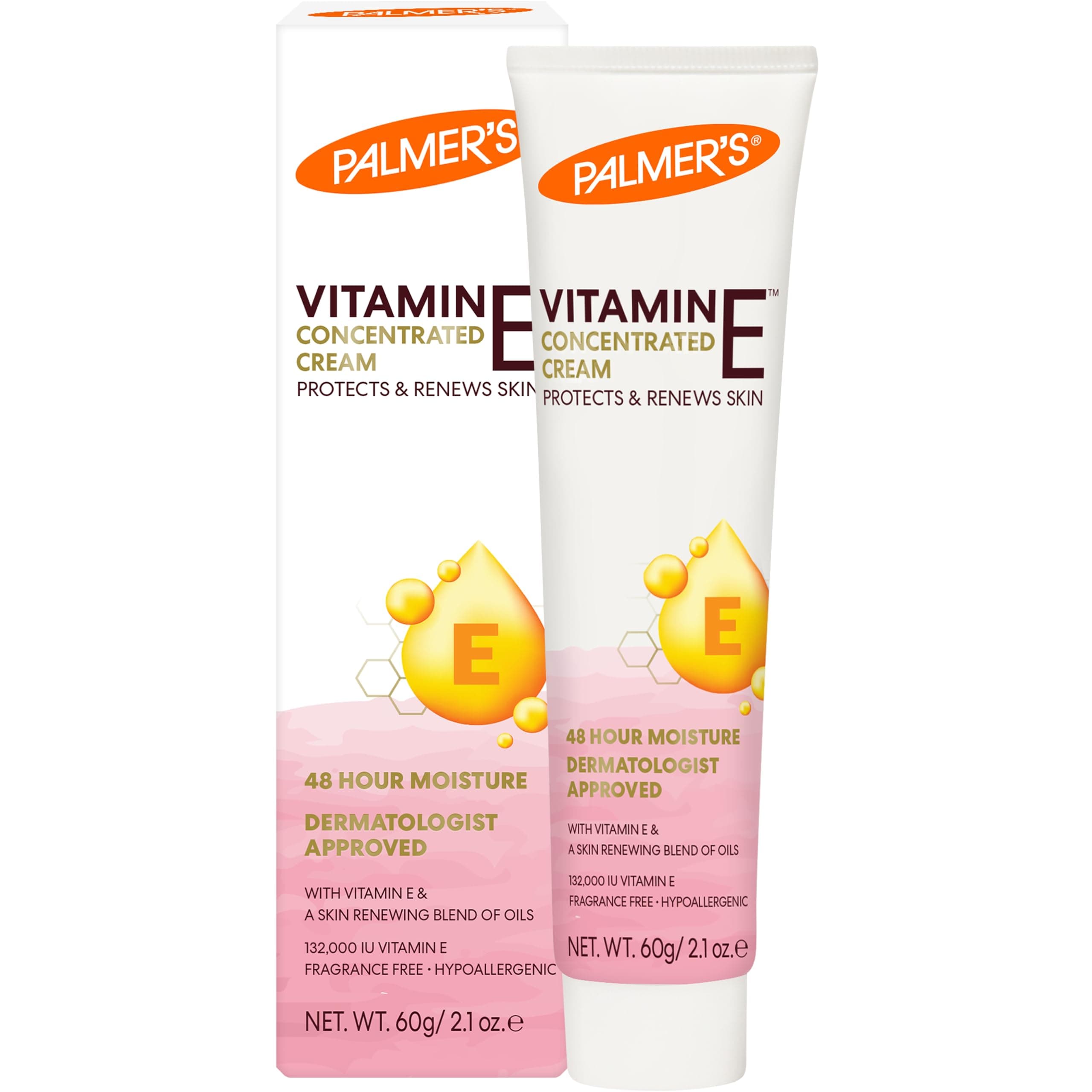 Natural Vitamin E Concentrated Cream, 2.1 Ounce