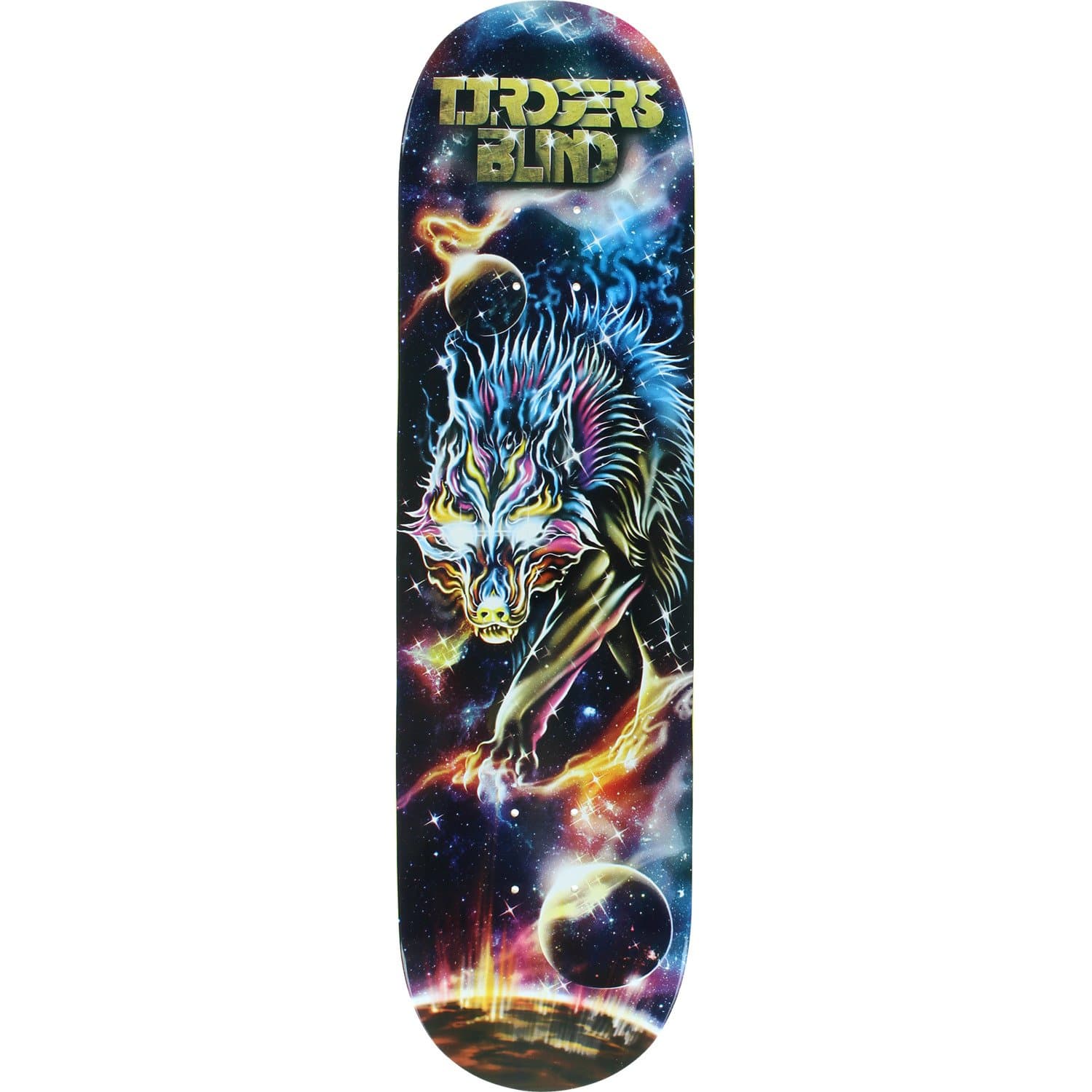 Blind TJ Rogers Resin 7 Cosmic Wolf Skateboard Deck - 8.25" x 32"