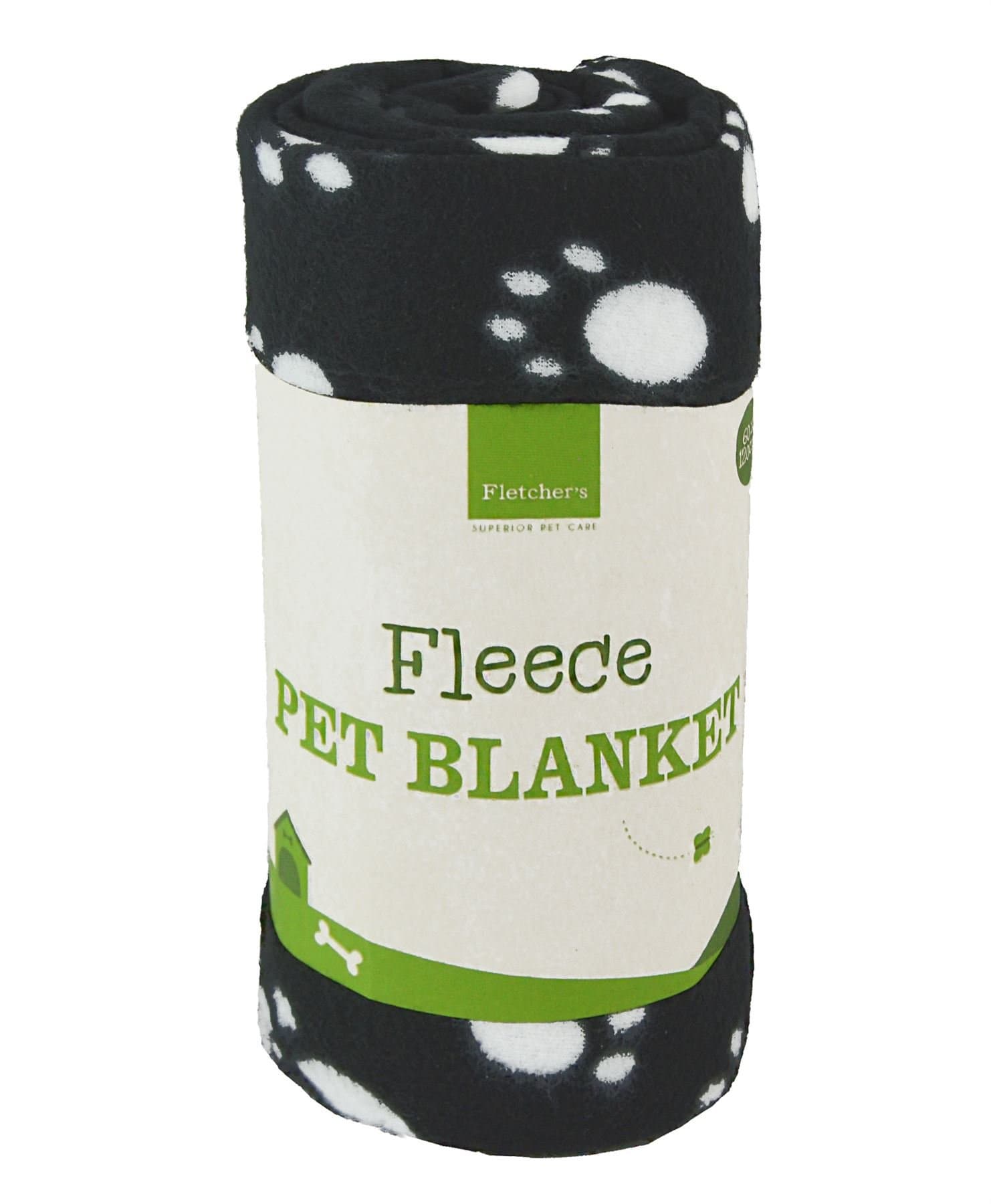 LOT SHOP P11 Black Pack of 2 Pet Blanket