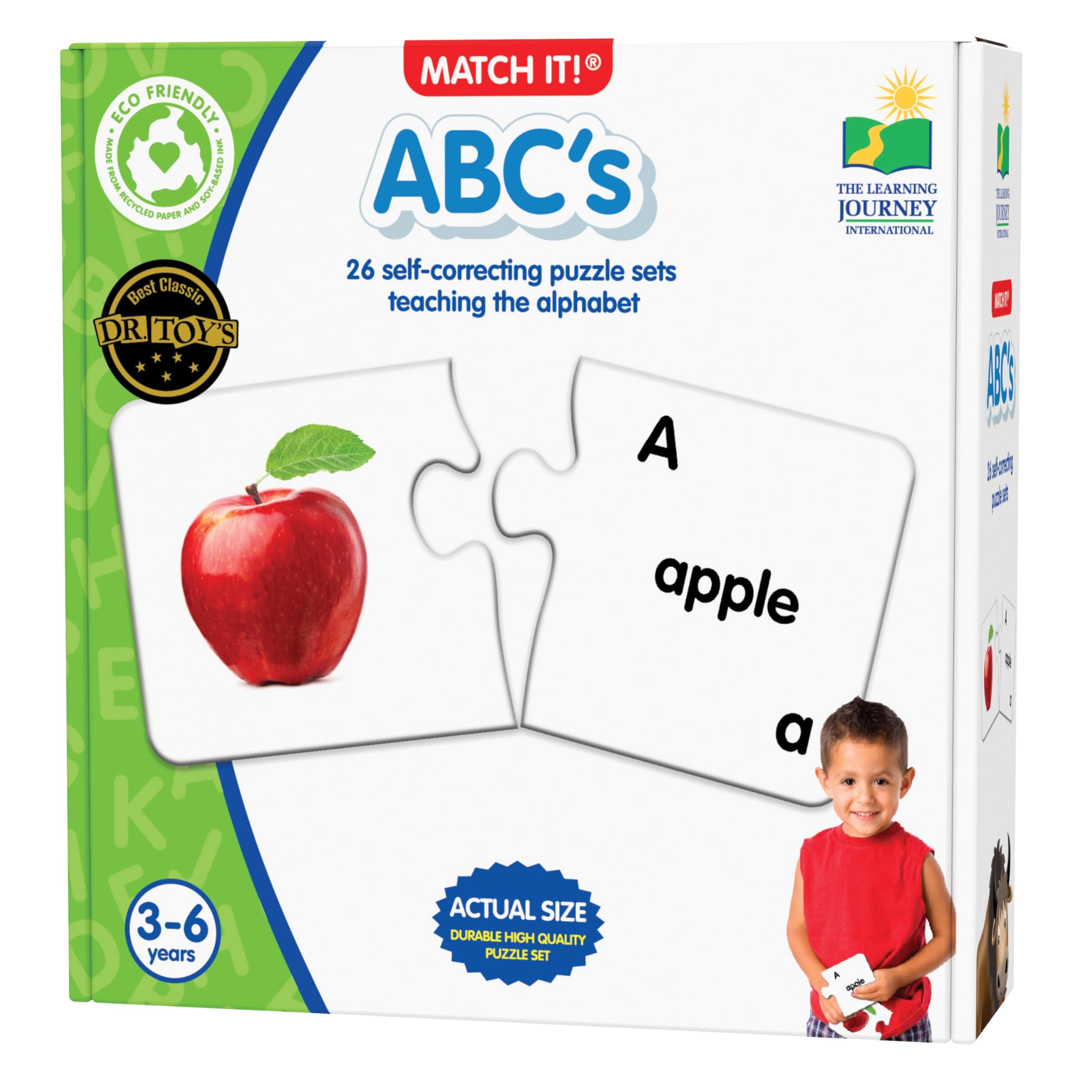 The Learning Journey: Match It! - ABCs - ABC Puzzle, Alphabet Puzzles for 2 Year Olds, Alphabet Puzzles For Kids Ages 3-5, Pre Kindergarten Learning Materials, Award Winning Educational Toys