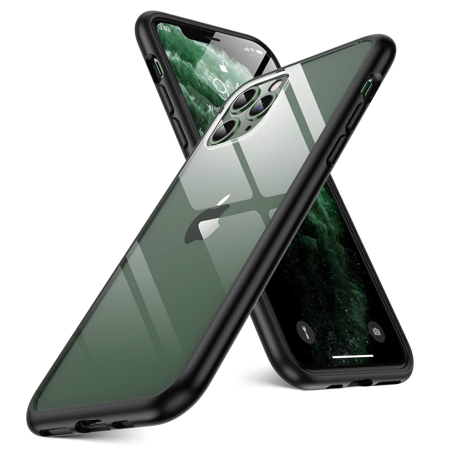 Humixx iPhone 11 Pro Case, Super 1.5-Meter Drop Protection [5 FT Military Grade Drop Tested] Protective Transparent Clear Case for Apple iPhone 11 Pro 5.8" with Shockproof Soft Black Bumper