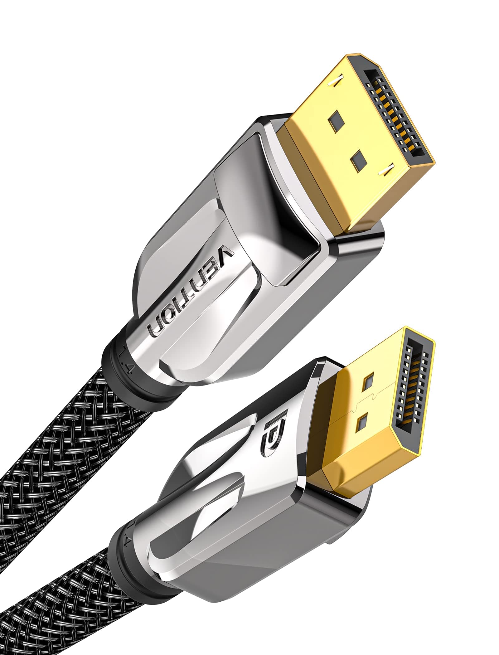 VENTION DisplayPort Cable DP Male to Male HD Cable 8K@60Hz / 4K@144Hz (Nylon Braided, 1.5m)