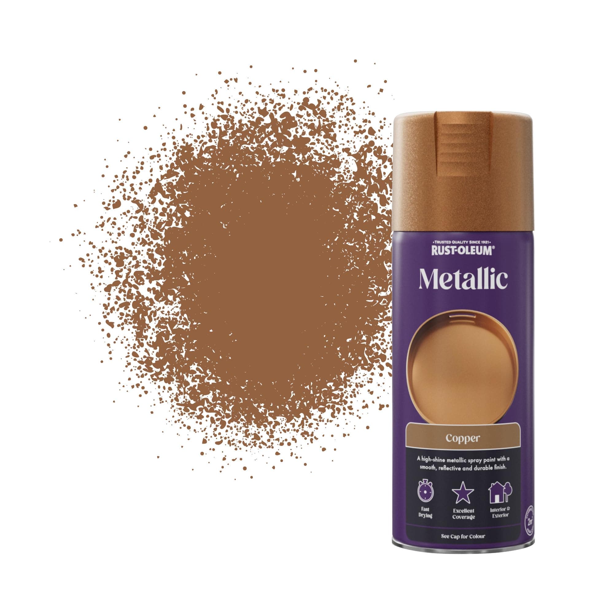 Rust-Oleum 400ml Metallic Spray Paint - Elegant Copper