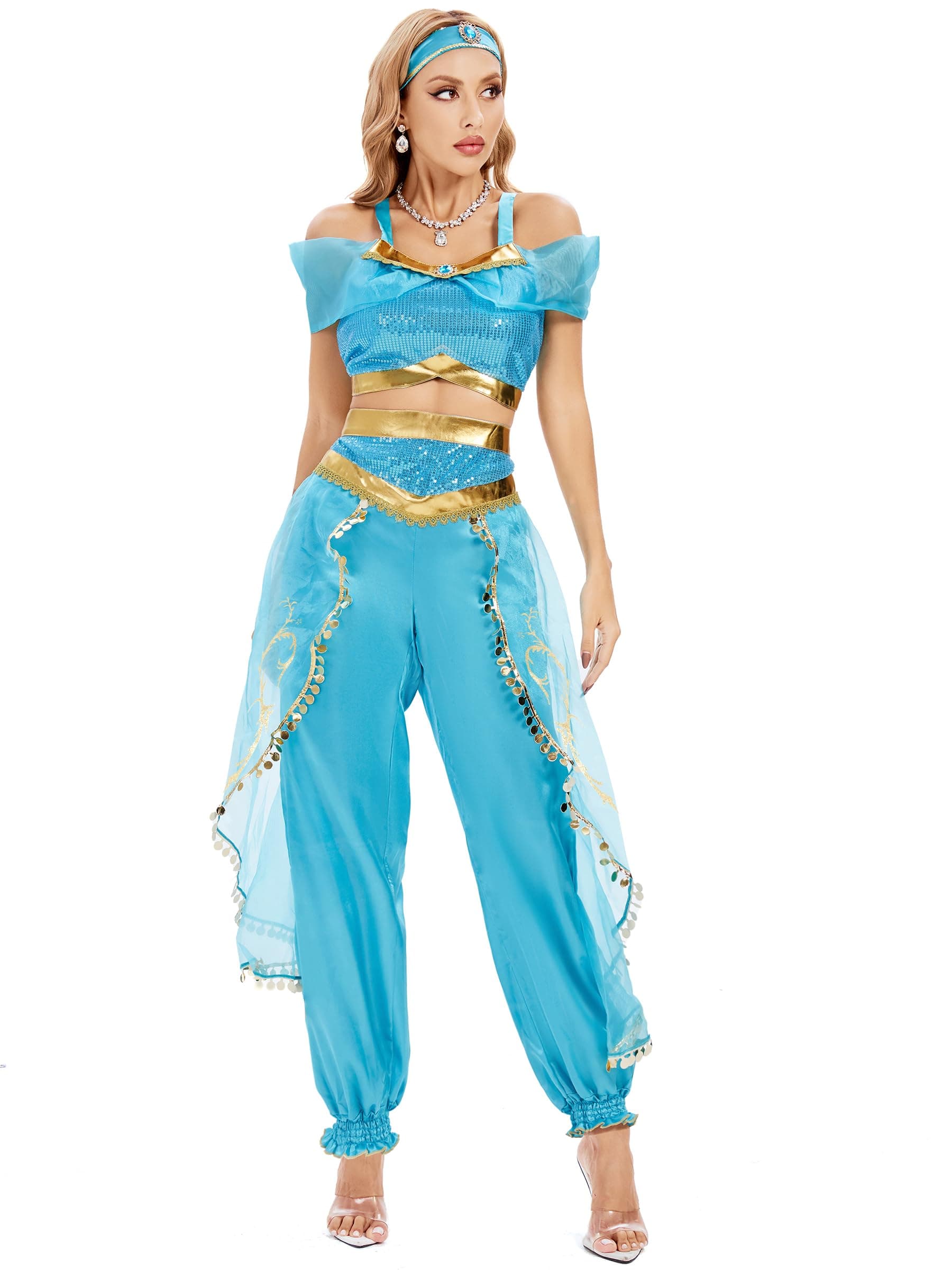 Funna Costume for Women Princess Dress Up Outfit Party Supplies