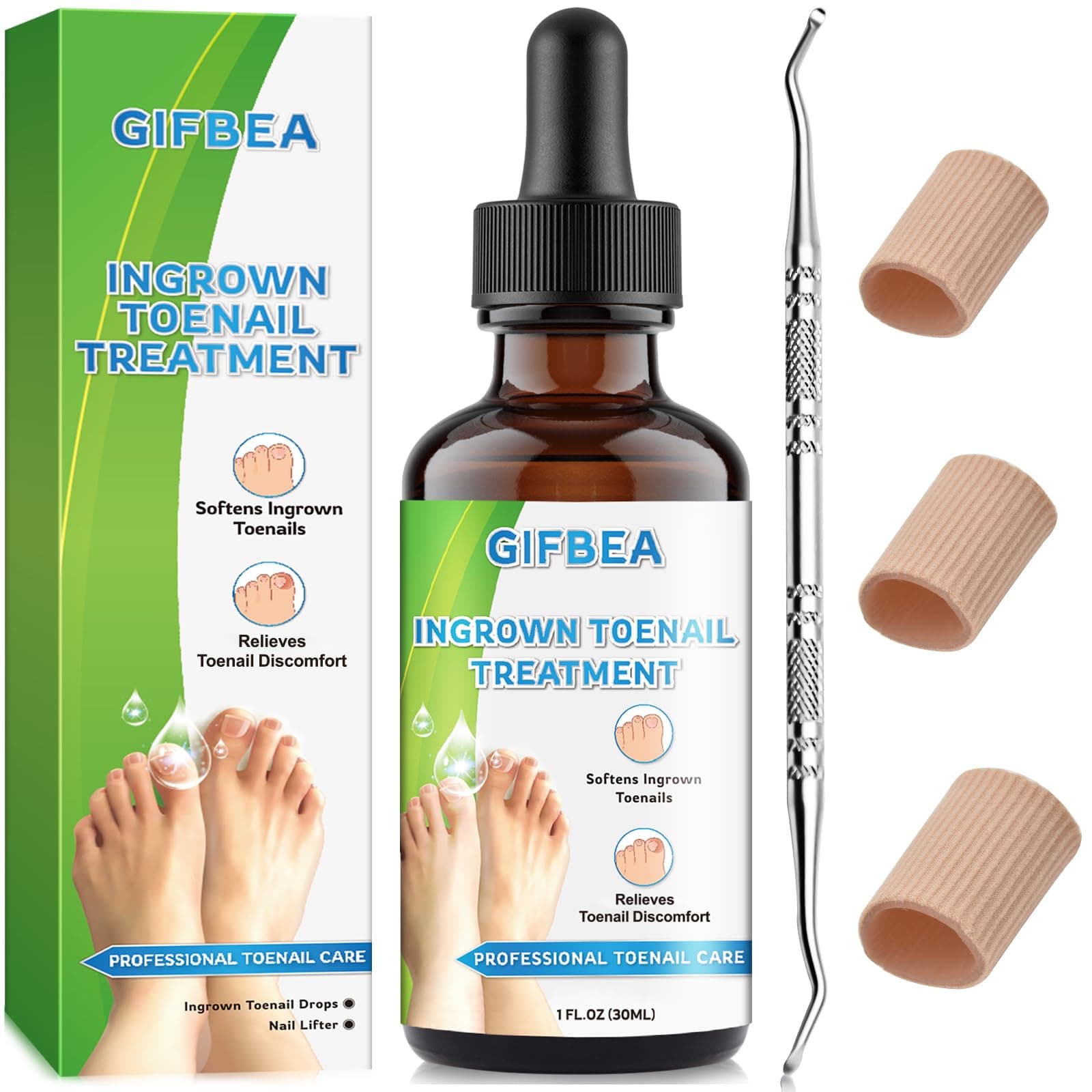 GIFBEA Ingrown Toenail Treatment for Easy Trimming Care Thick Nail & Ingrown Toe Nail