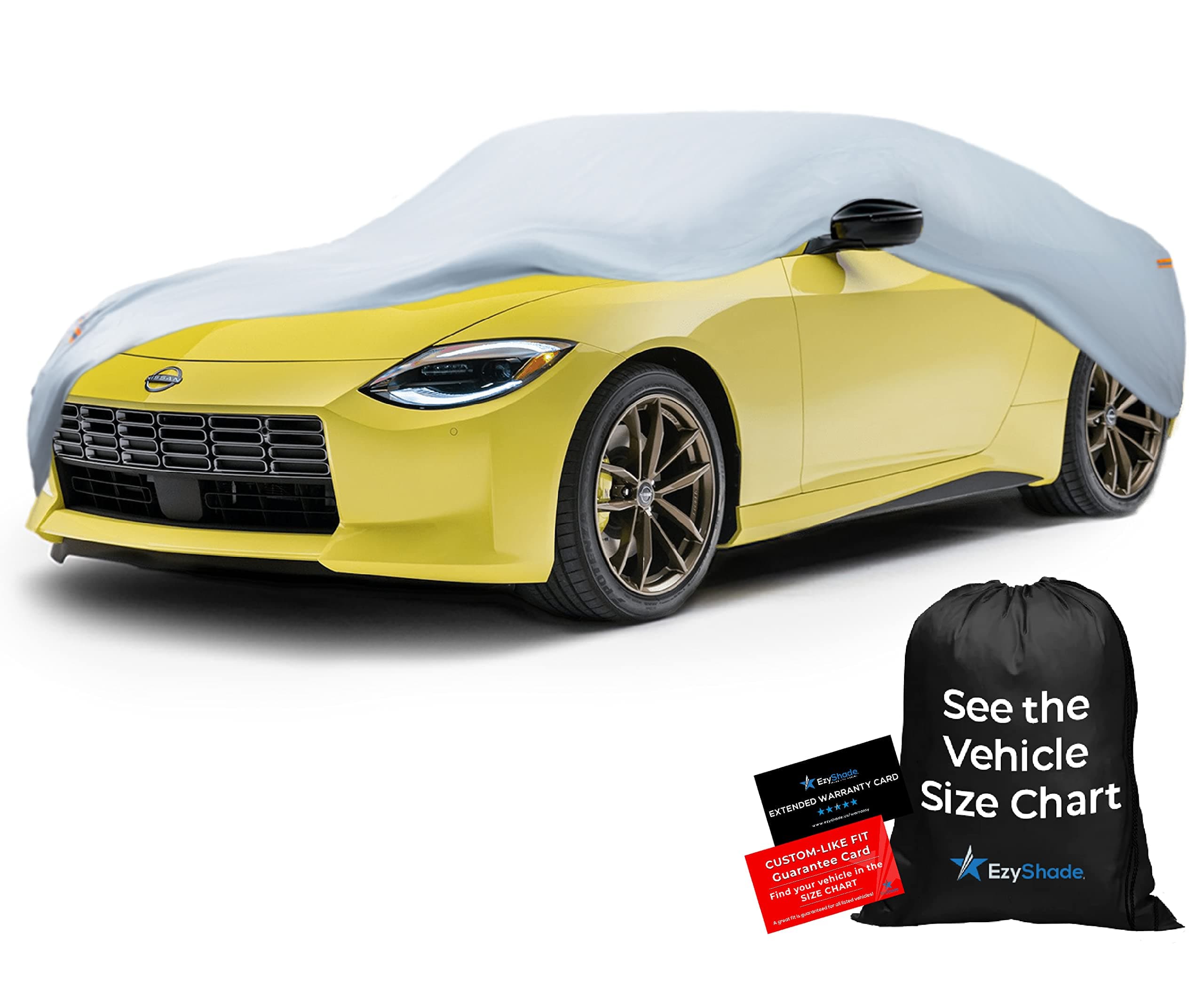 EzyShade 10 Layer Waterproof Sports Car Cover Please Refer To Vehicle Size Chart All Weather Full Outdoor Cover Miata Porsche SLK Z3 Z4 Classic Car Sun Snow Rain Size C1 (See Size Chart)