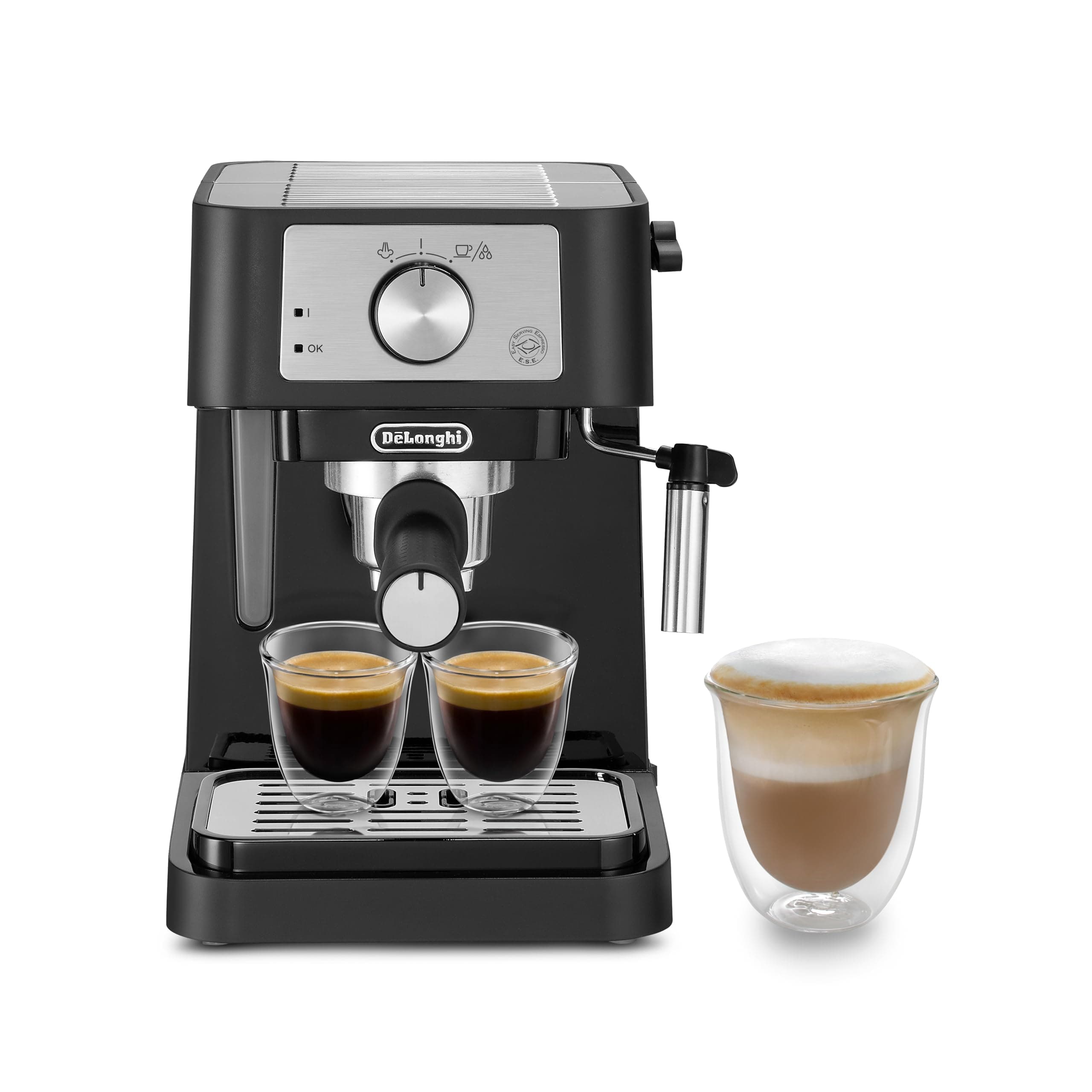 Stilosa EC260.BK, Traditional barista Pump Espresso Coffee Machine, Black