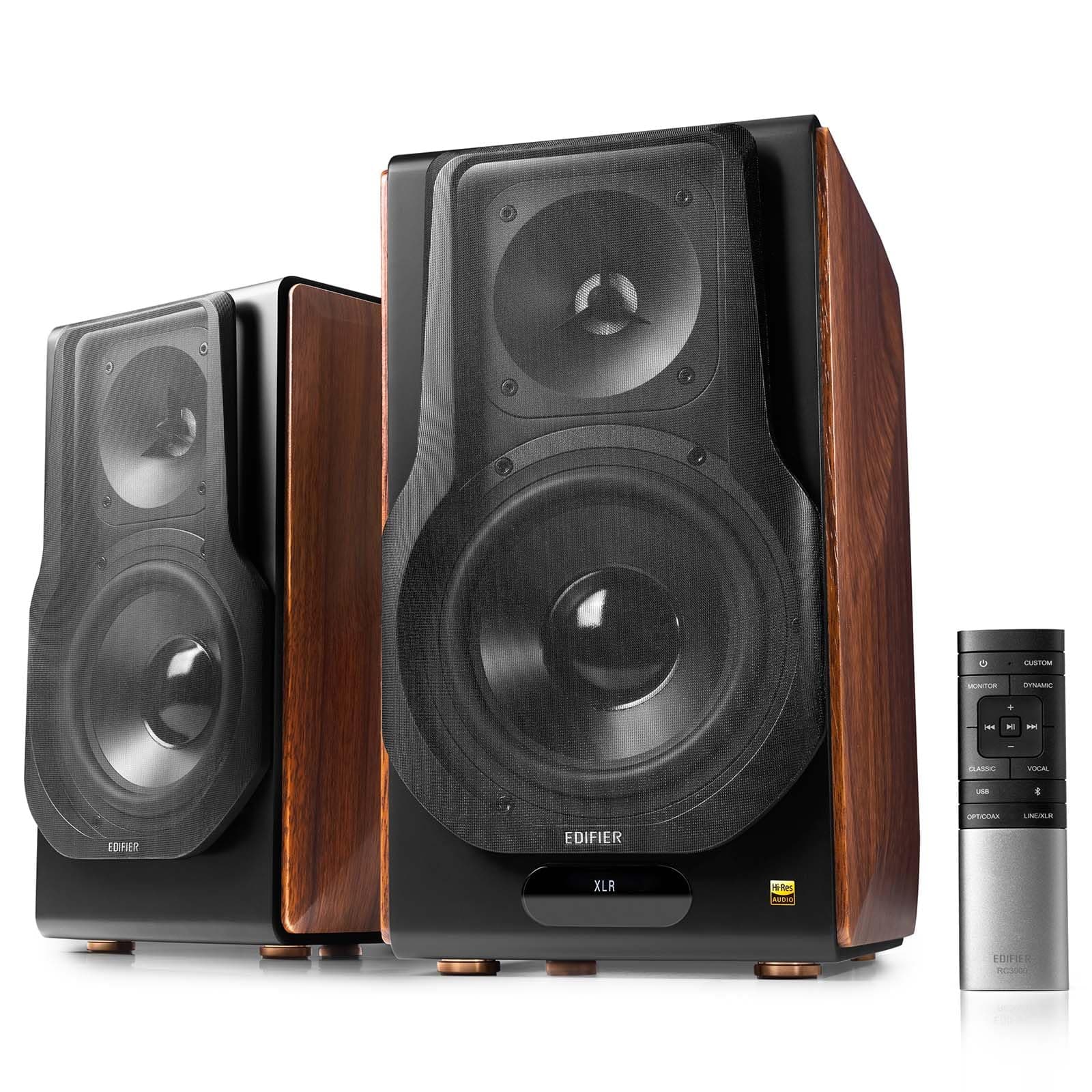 S3000MKII Audiophile Active Speakers, Wireless Powered Bookshelf Speaker Bluetooth 5.0 aptX with Planar Diaphragm Tweeters, Hi-Res Audio and 6.5" Woofers(Upgraded)