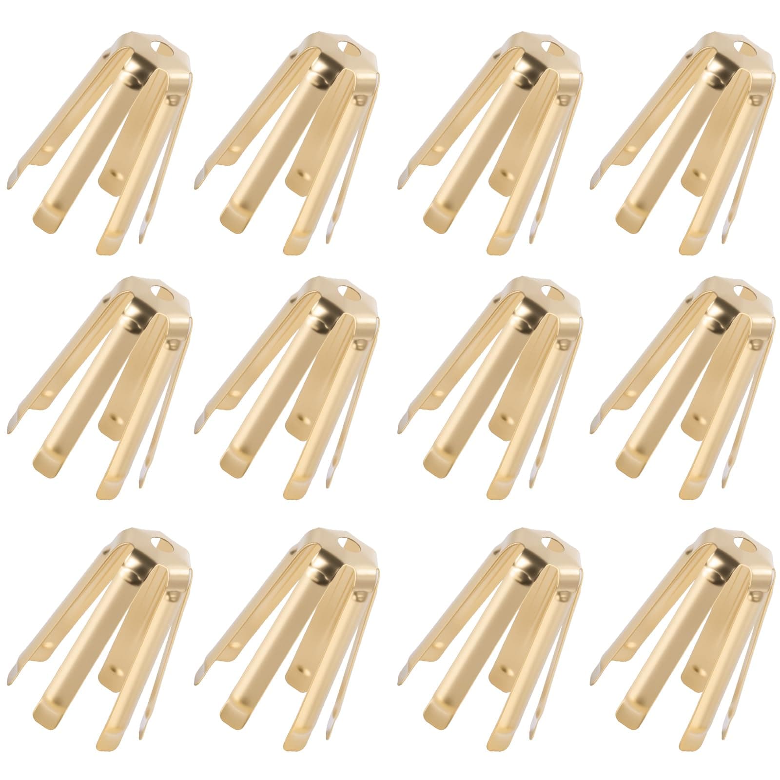 12Pcs Universal Brass Golf Shaft Adapter Shims Fits .335 .350 .355 .370 for All Shaft - 6 Legs Brass Adjustable Golf Shaft Shims Golf Accessories