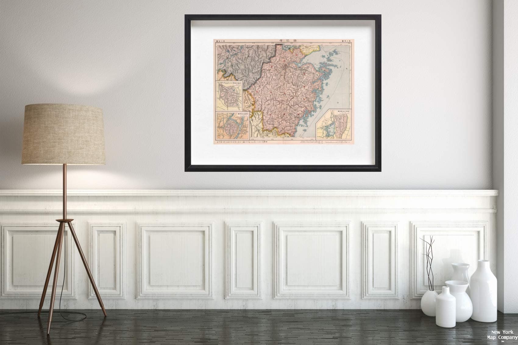 1917 Map|No.14. New Atlas of China = Zhongguo Xin yu tu. Chen Haoji zhu. Shang wu yin shu guan|Historic Antique Vintage Reprint|Size: 18x24|Ready to Frame