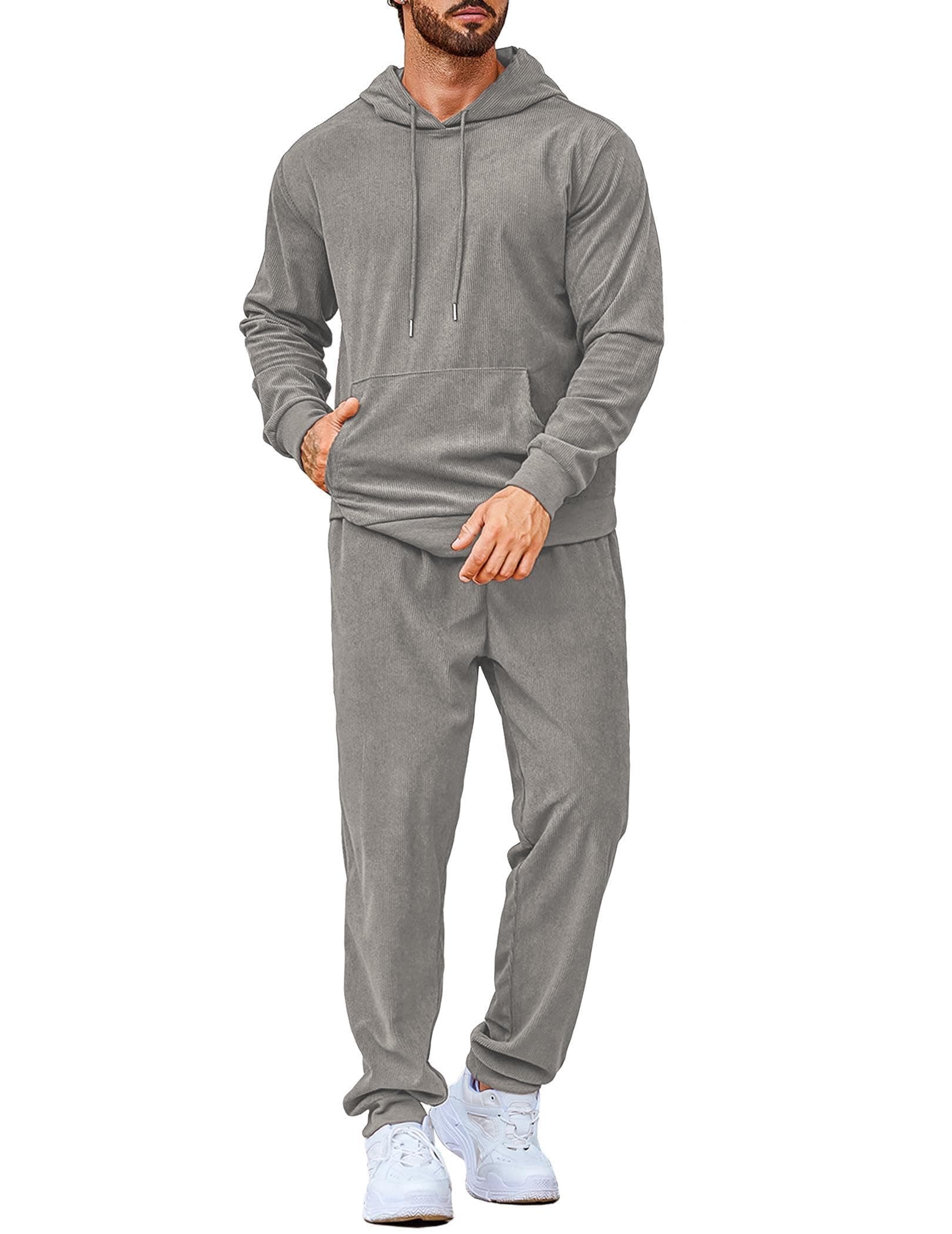 COOFANDYMen's Tracksuit 2 Piece Set Hoodie Sweatsuits Athletic Jogging Suits Casual Sports Outfits