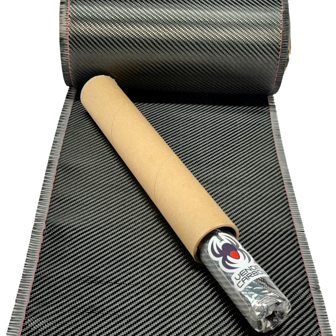 NC 4 in x 5 FT - Carbon Fiber FABRIC-2x2 Twill WEAVE-3K - 220g-Black